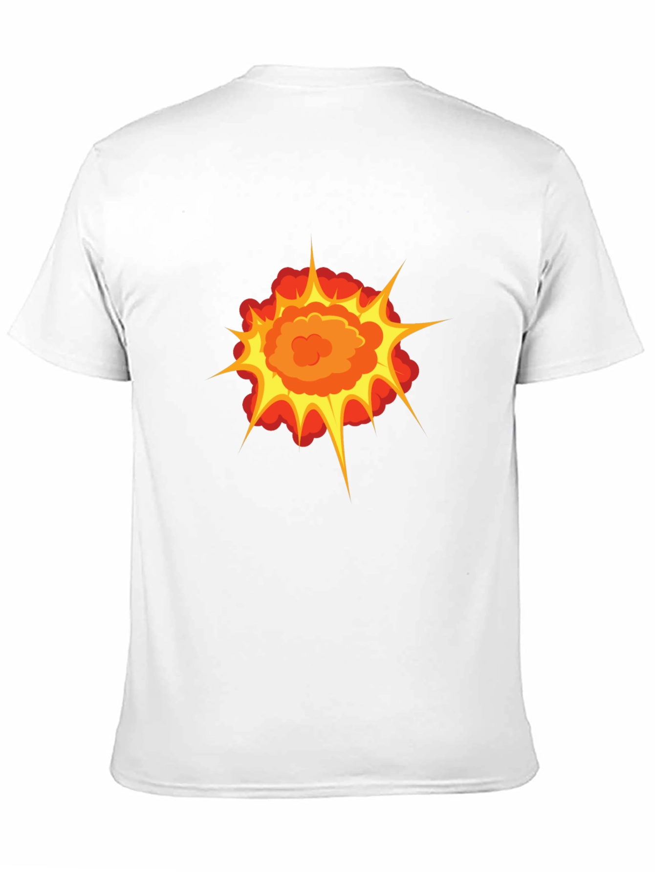 Black Explosion Graphic Print Black T-Shirt view 11