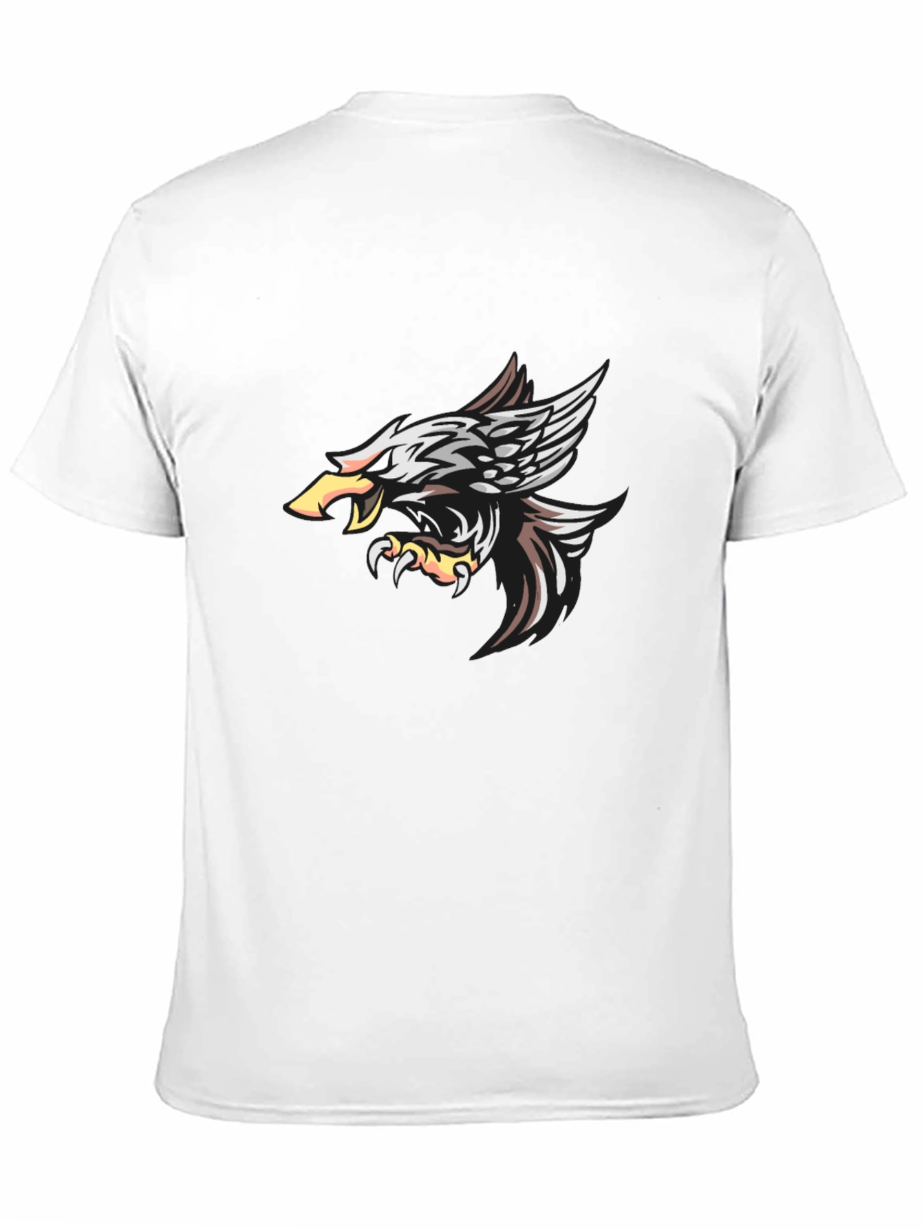 Black Men's Black Eagle Graphic T-Shirt view 11