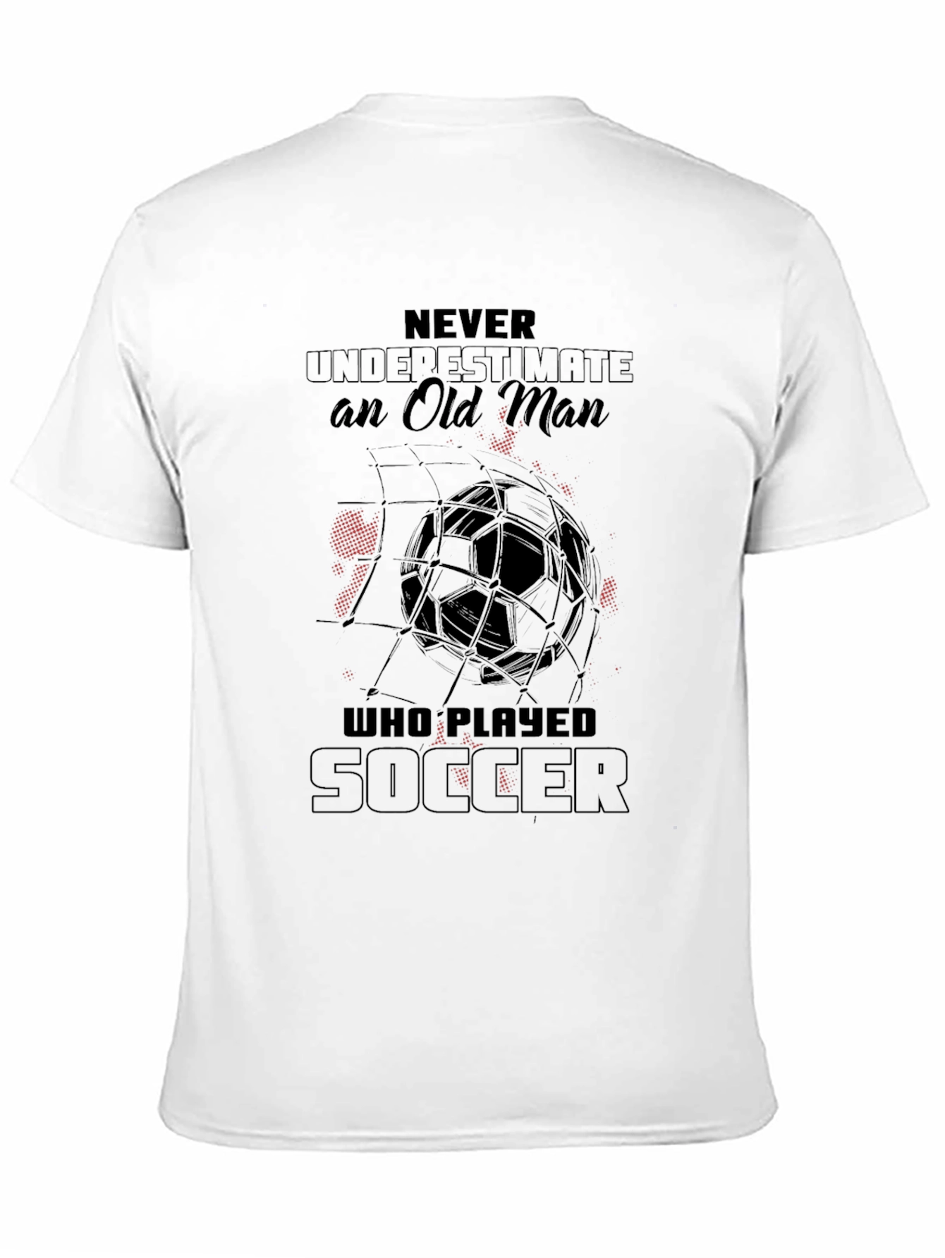 Black Never Underestimate Soccer Player Black T-Shirt view 11
