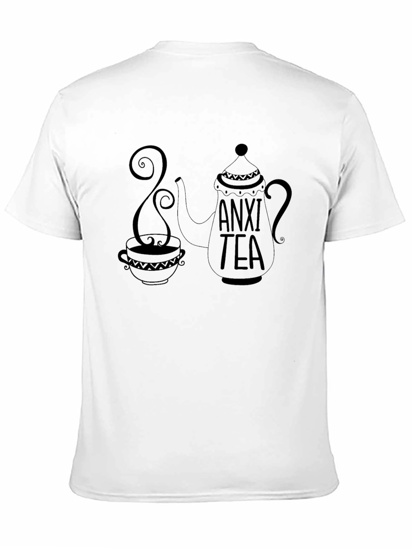 Black Anxi Tea T-Shirt - Relaxing Graphic Tee view 11