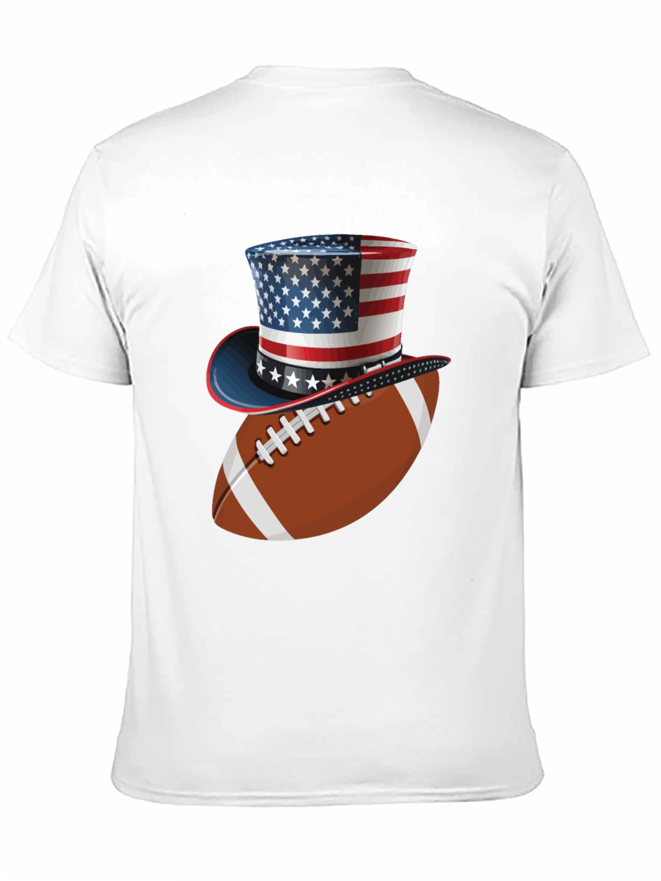 Black Patriotic Football T-Shirt - American Pride view 11