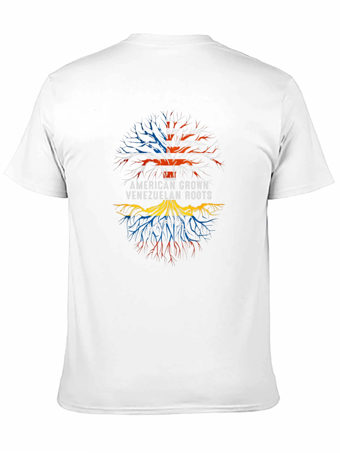 Black American Grown Venezuelan Roots T-Shirt view 11