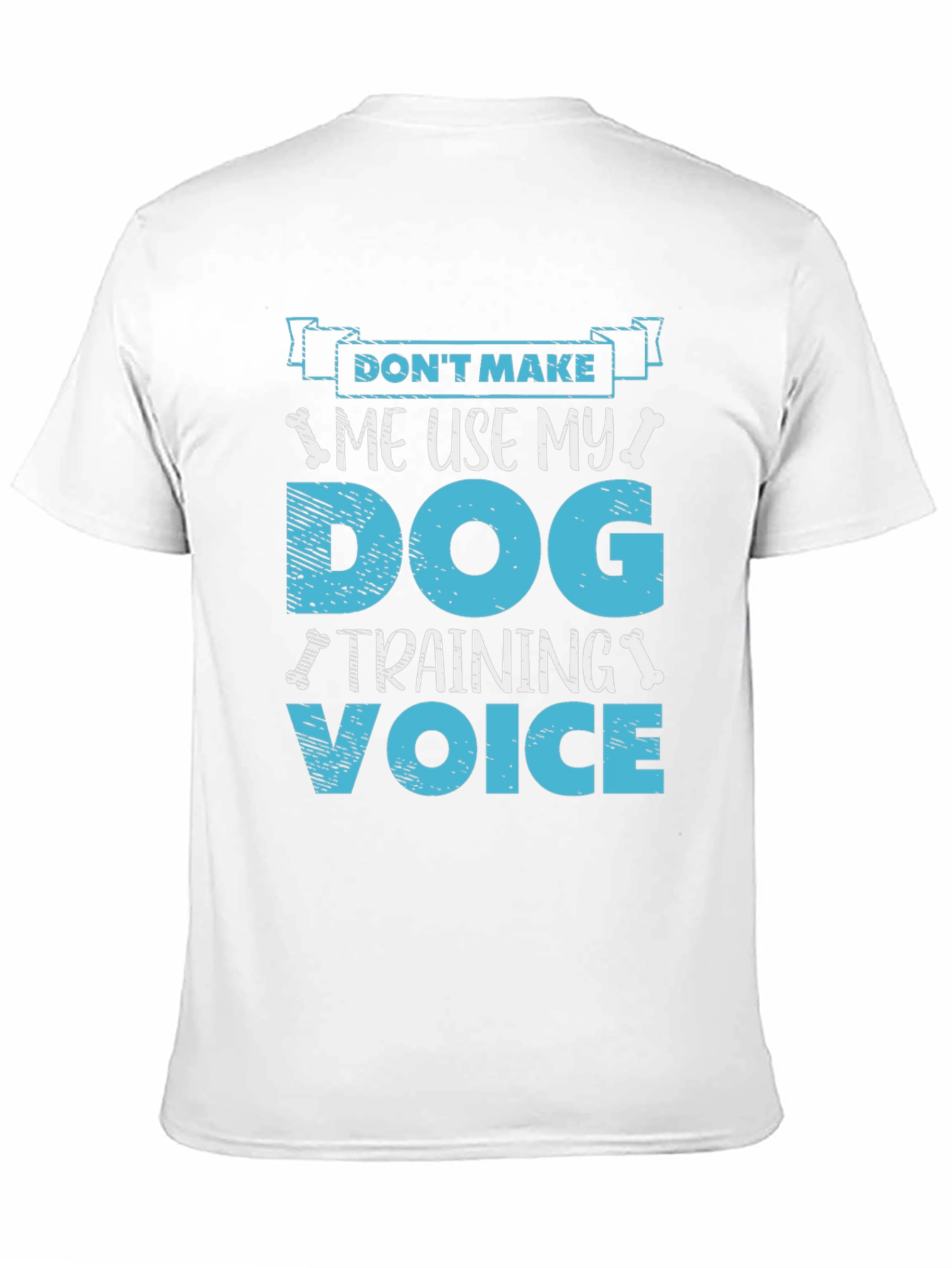 Black Dog Training Voice T-Shirt - Funny Dog Lover Tee view 11