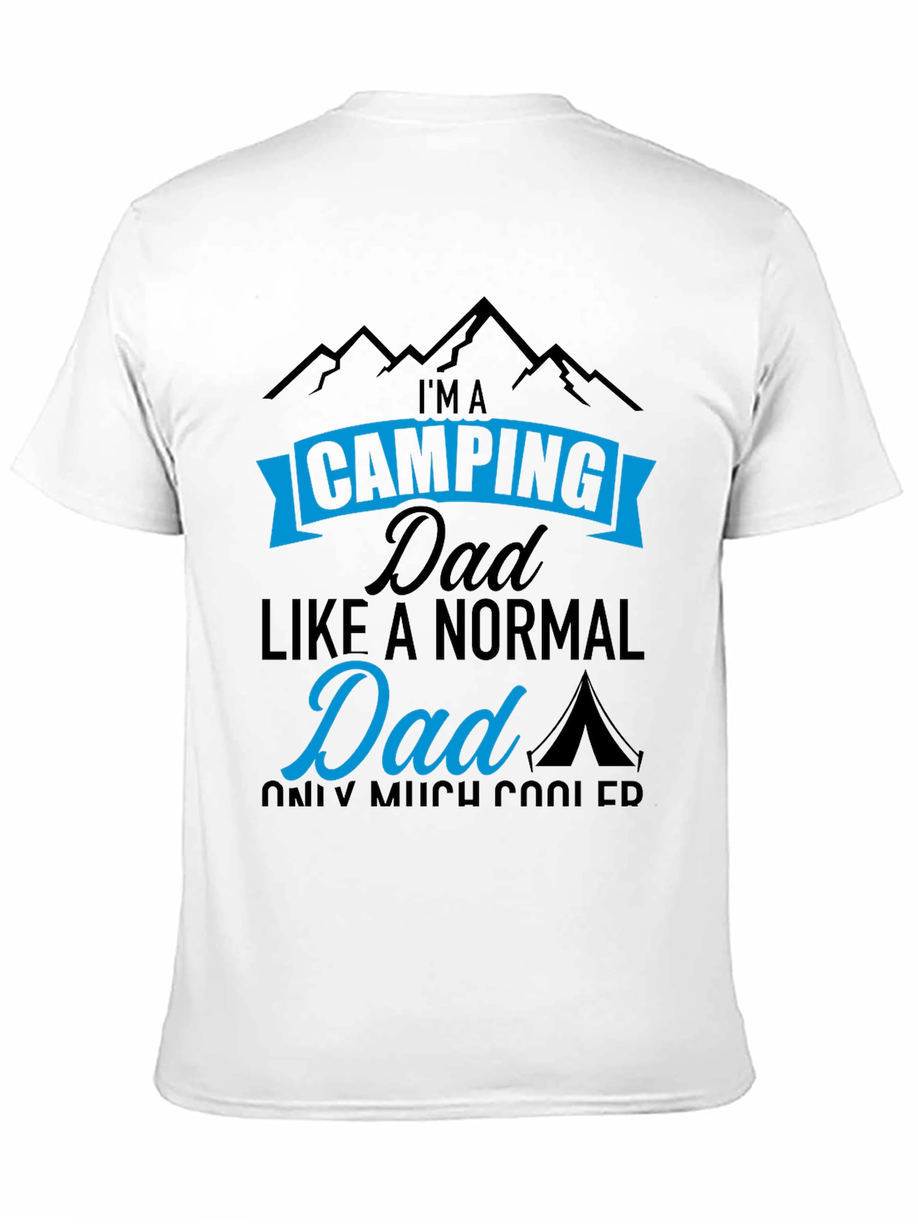 Black Camping Dad T-Shirt - Cool Father's Day Gift view 11