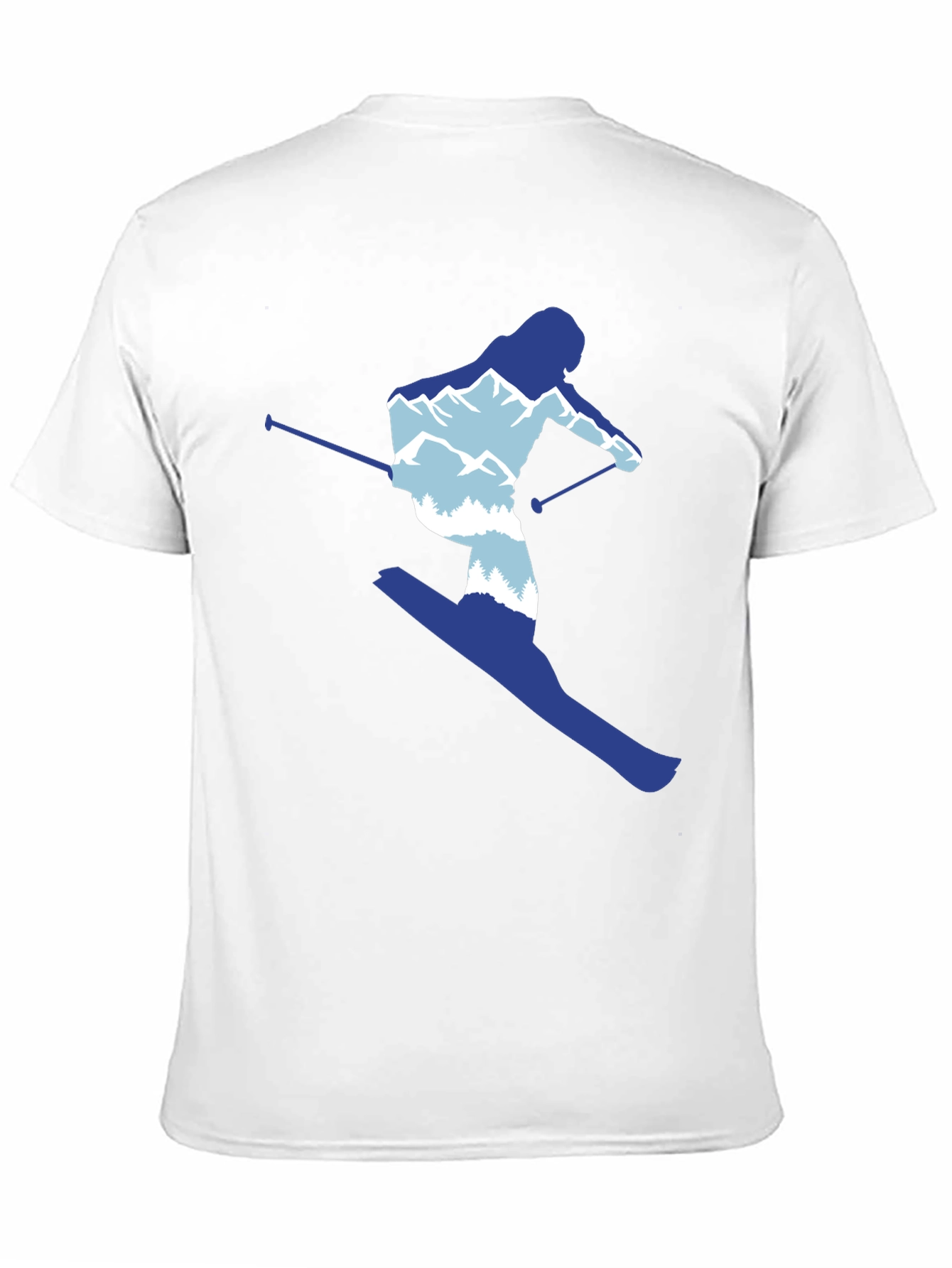 Black Skier Graphic Tee - Mountain Lover's T-Shirt view 11