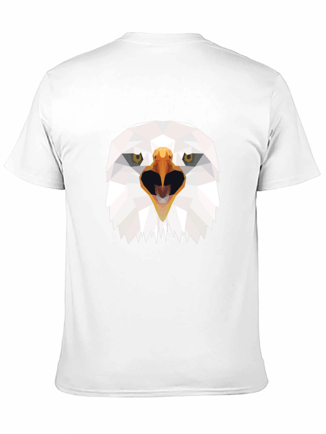 Black Geometric Eagle Graphic T-Shirt - Bold Black Tee view 11