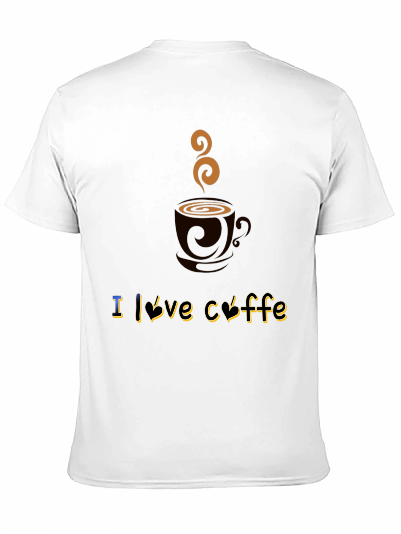 Black I Love Coffee Graphic T-Shirt - Soft Cotton Blend view 11