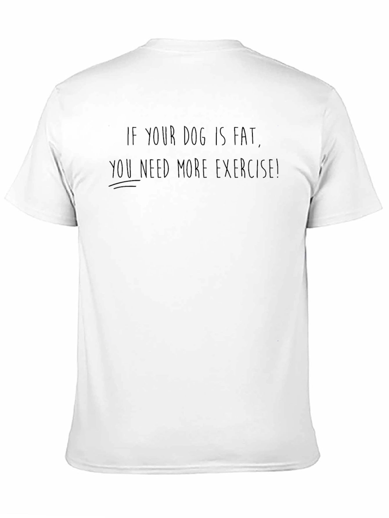 Black Funny Dog Exercise Black T-Shirt view 11