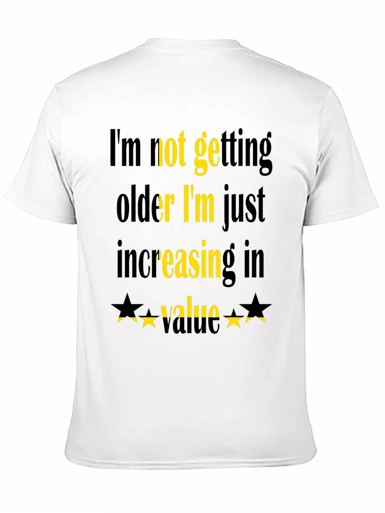 Black Funny Increasing Value Graphic Tee view 11