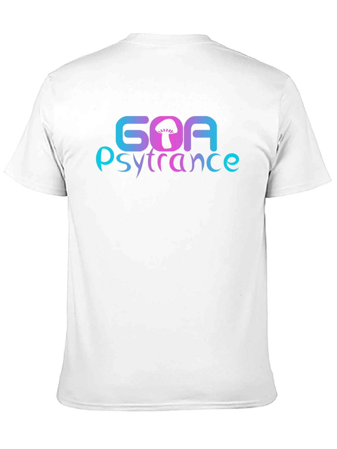 Black Goa Psytrance Mushroom Graphic T-Shirt view 11
