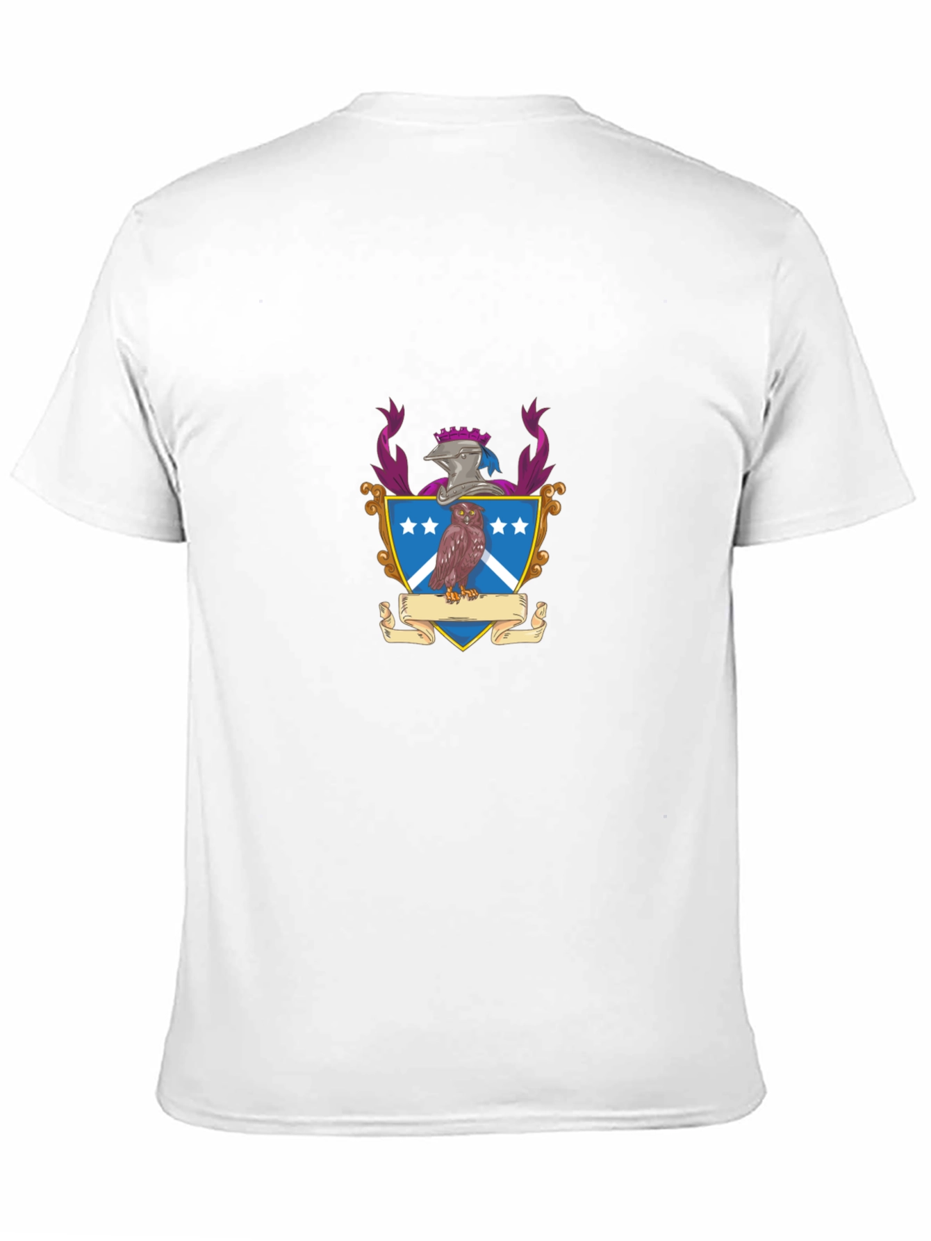 Black Black T-Shirt with Family Crest Graphic view 11