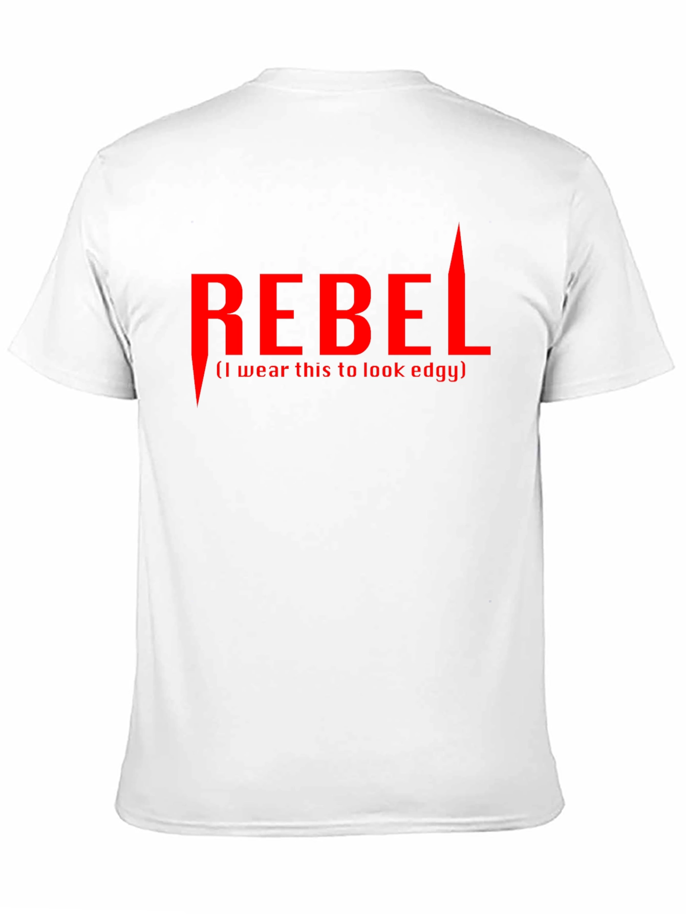 Black Edgy Rebel Graphic T-Shirt - Black Cotton Tee view 11