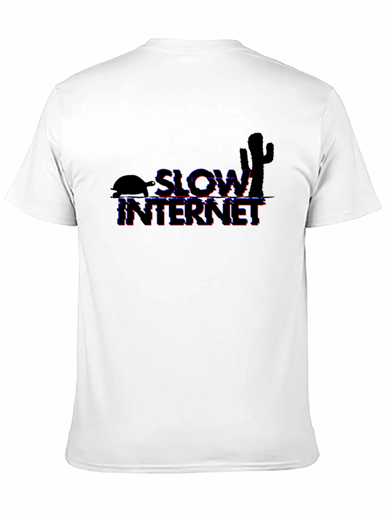 Black Slow Internet Graphic T-Shirt - Black view 11
