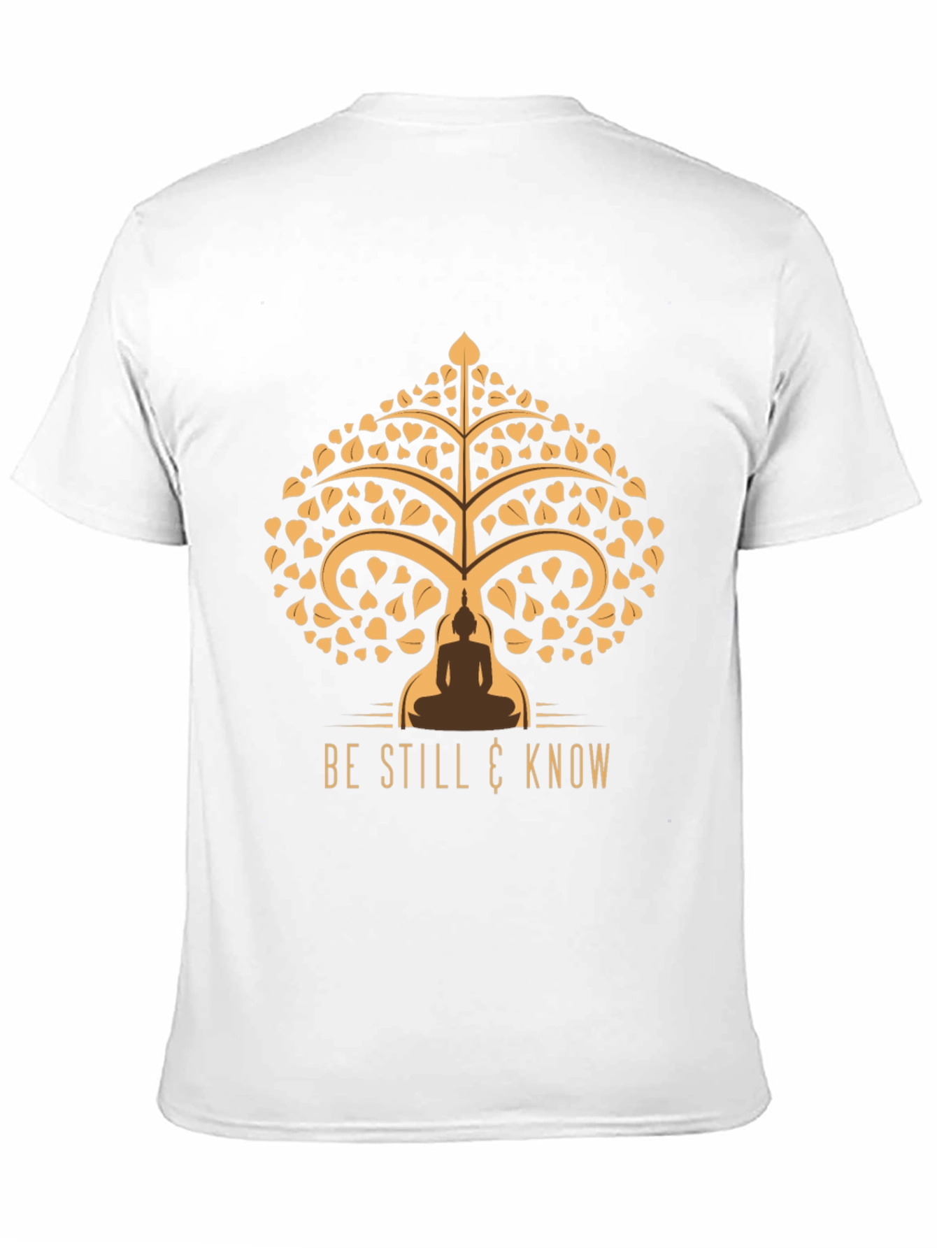 Black Be Still & Know Tee - Spiritual Tree of Life Design view 11