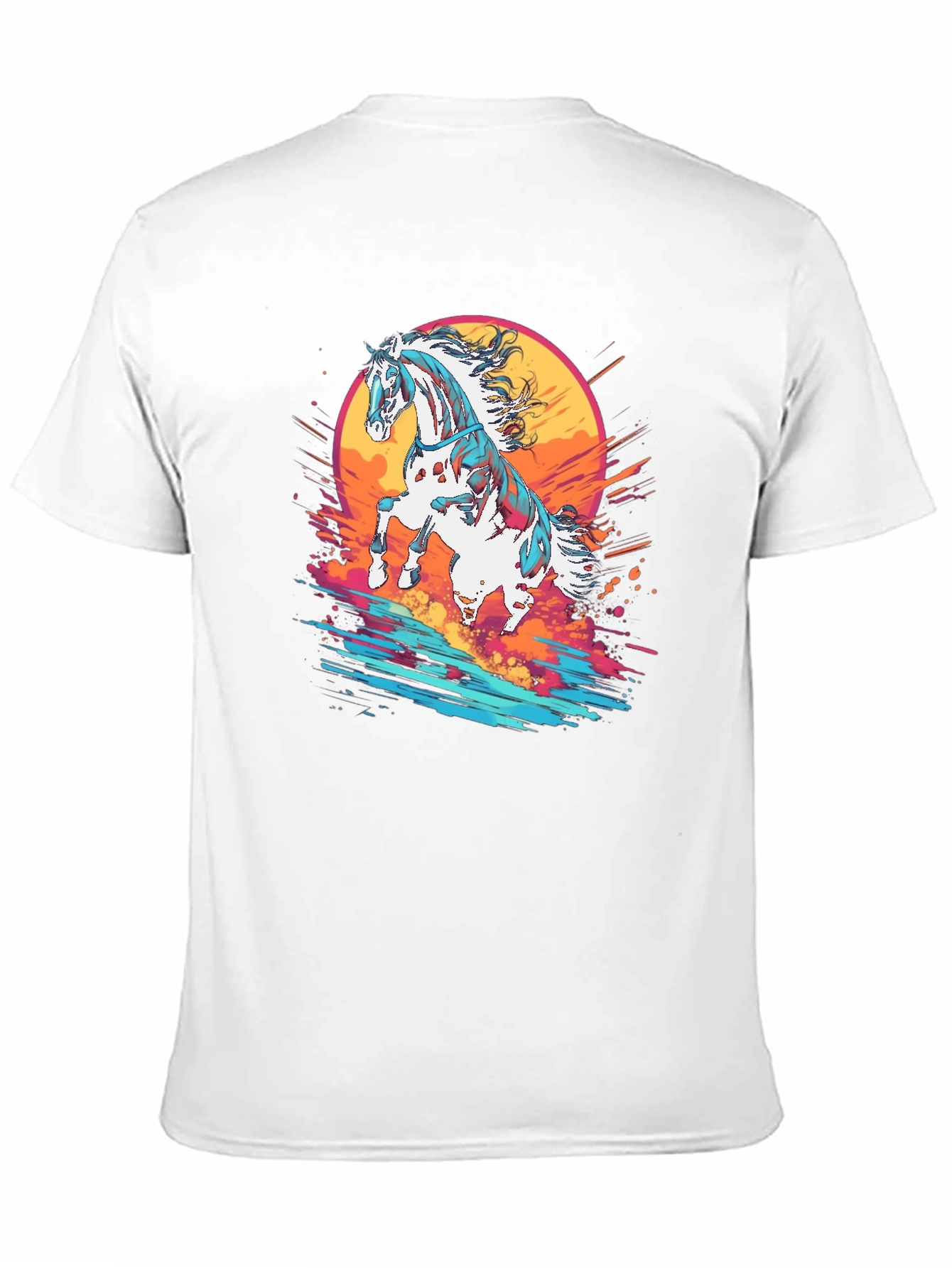 Black Majestic Horse Graphic Tee - Stylish & Unique view 11