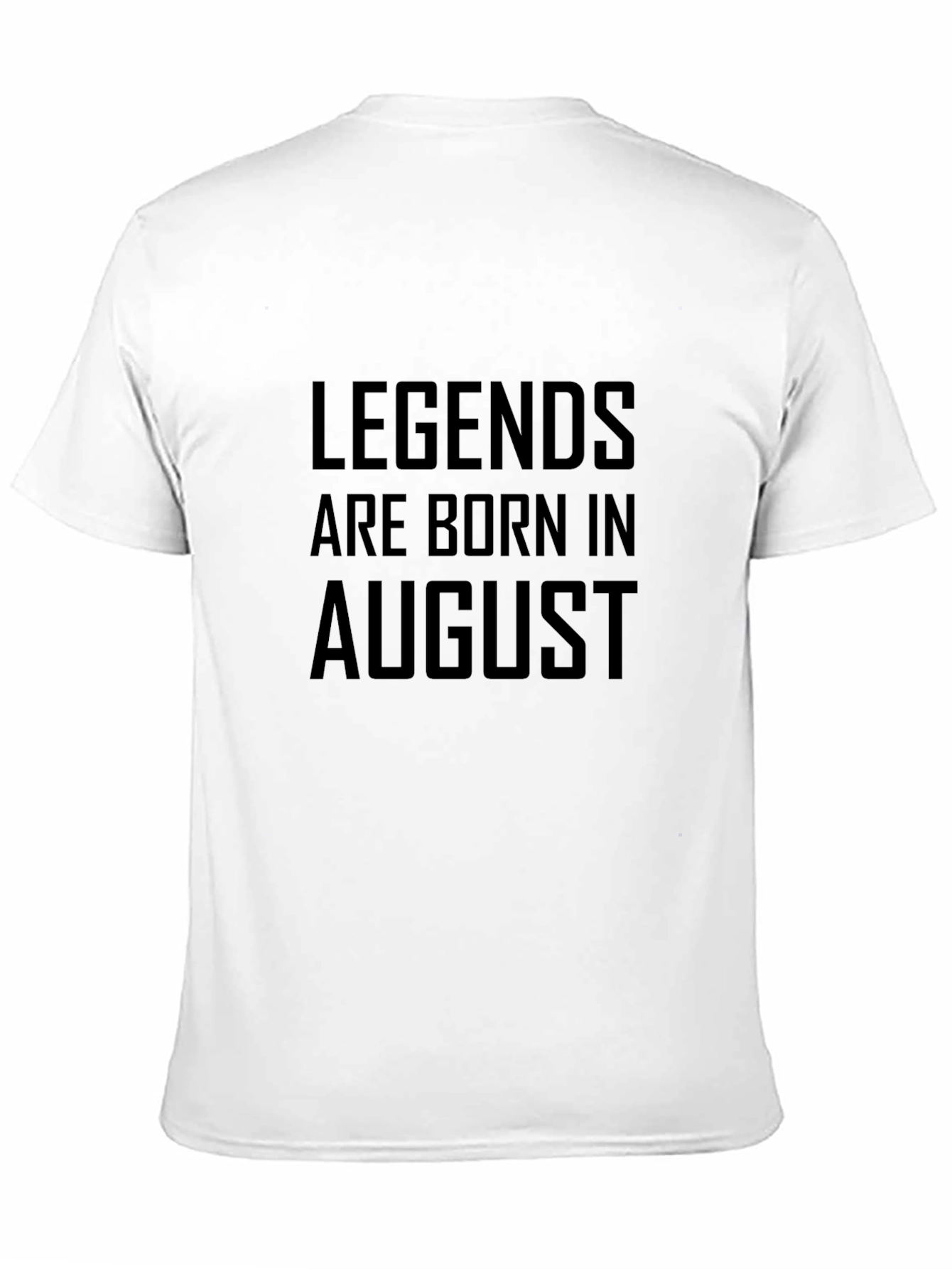 Black Legends Are Born in August - Black T-Shirt view 11