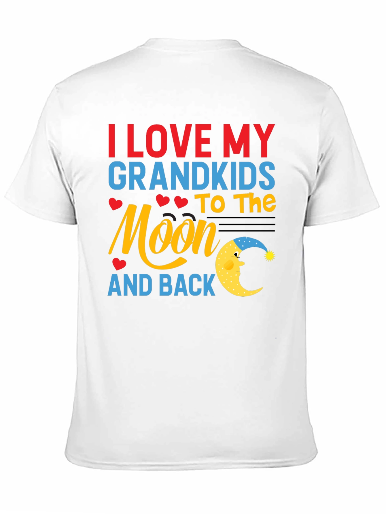 Black I Love My Grandkids to the Moon and Back T-Shirt view 11
