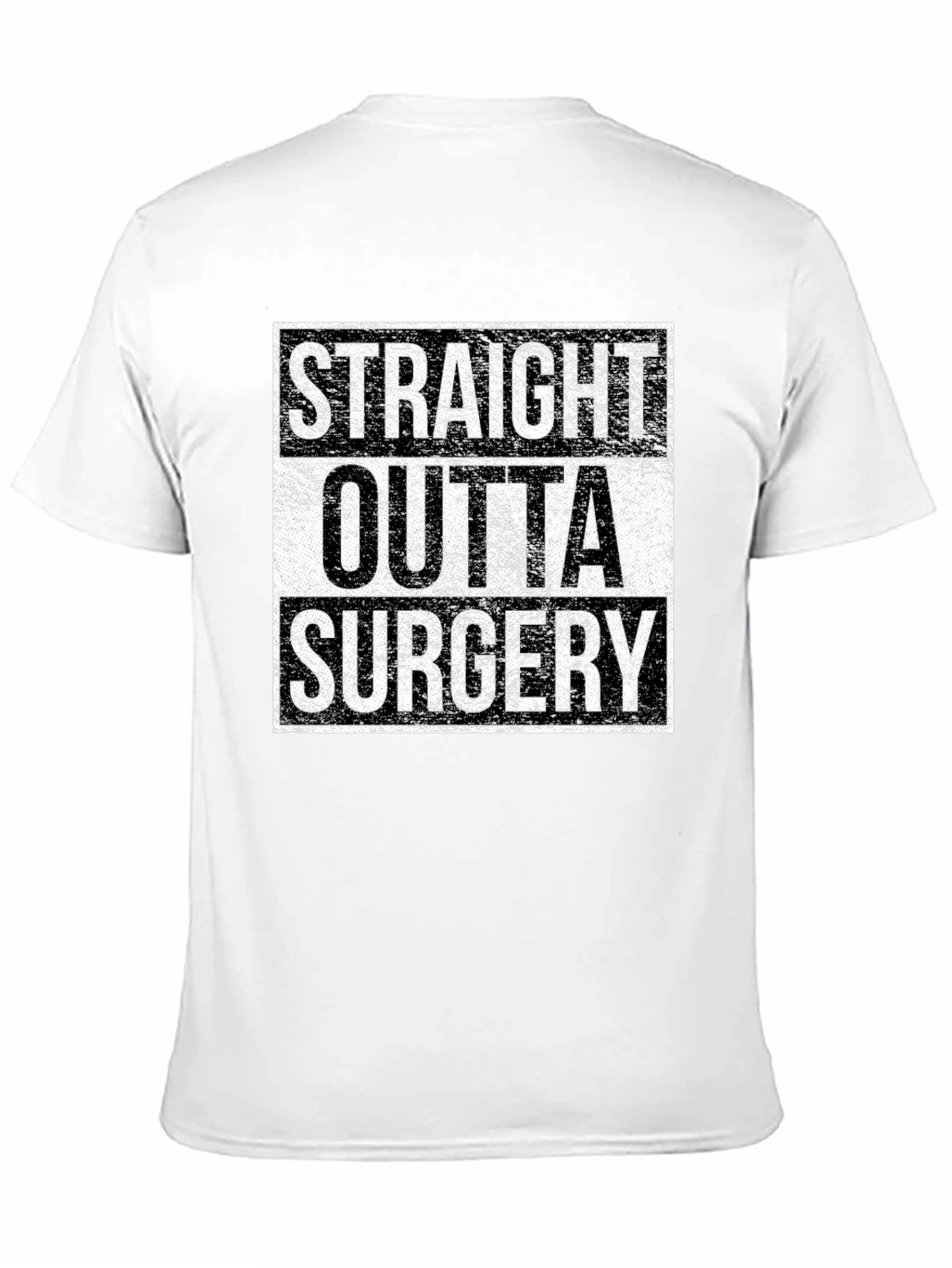 Black Straight Outta Surgery Graphic Tee view 11