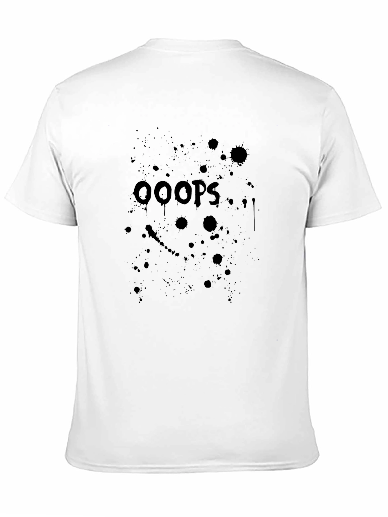 Black OOOPS T-Shirt Black Graphic Print view 11