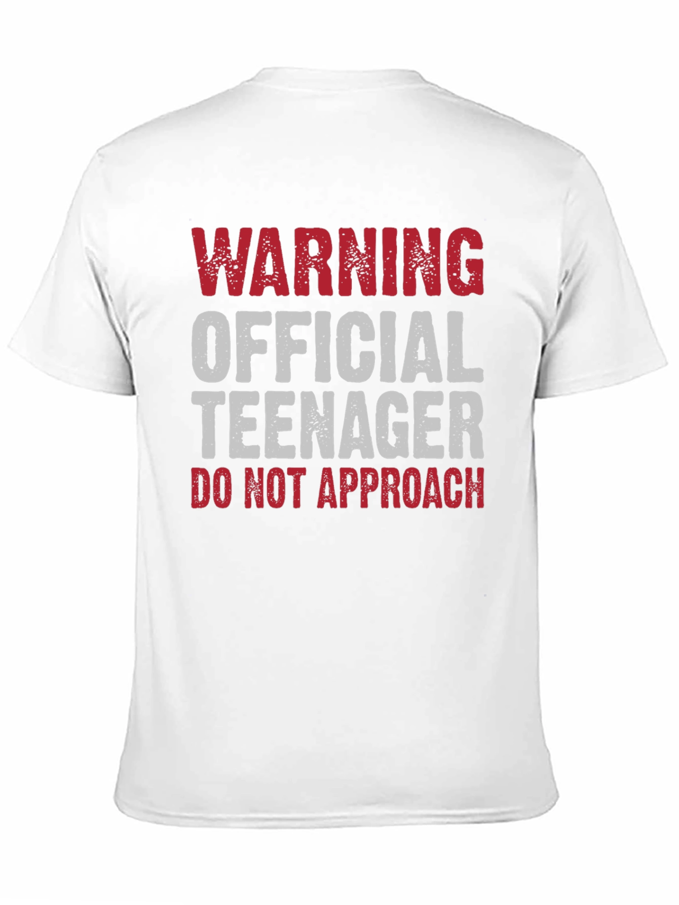 Black Warning Official Teenager - Novelty Graphic Tee view 11