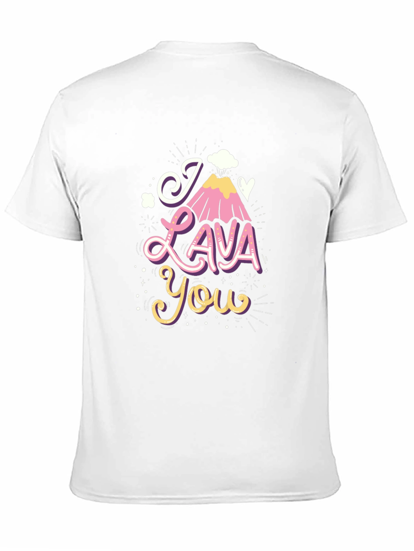 Black I Lava You Graphic Tee - Funny Valentine's Day Shirt view 11