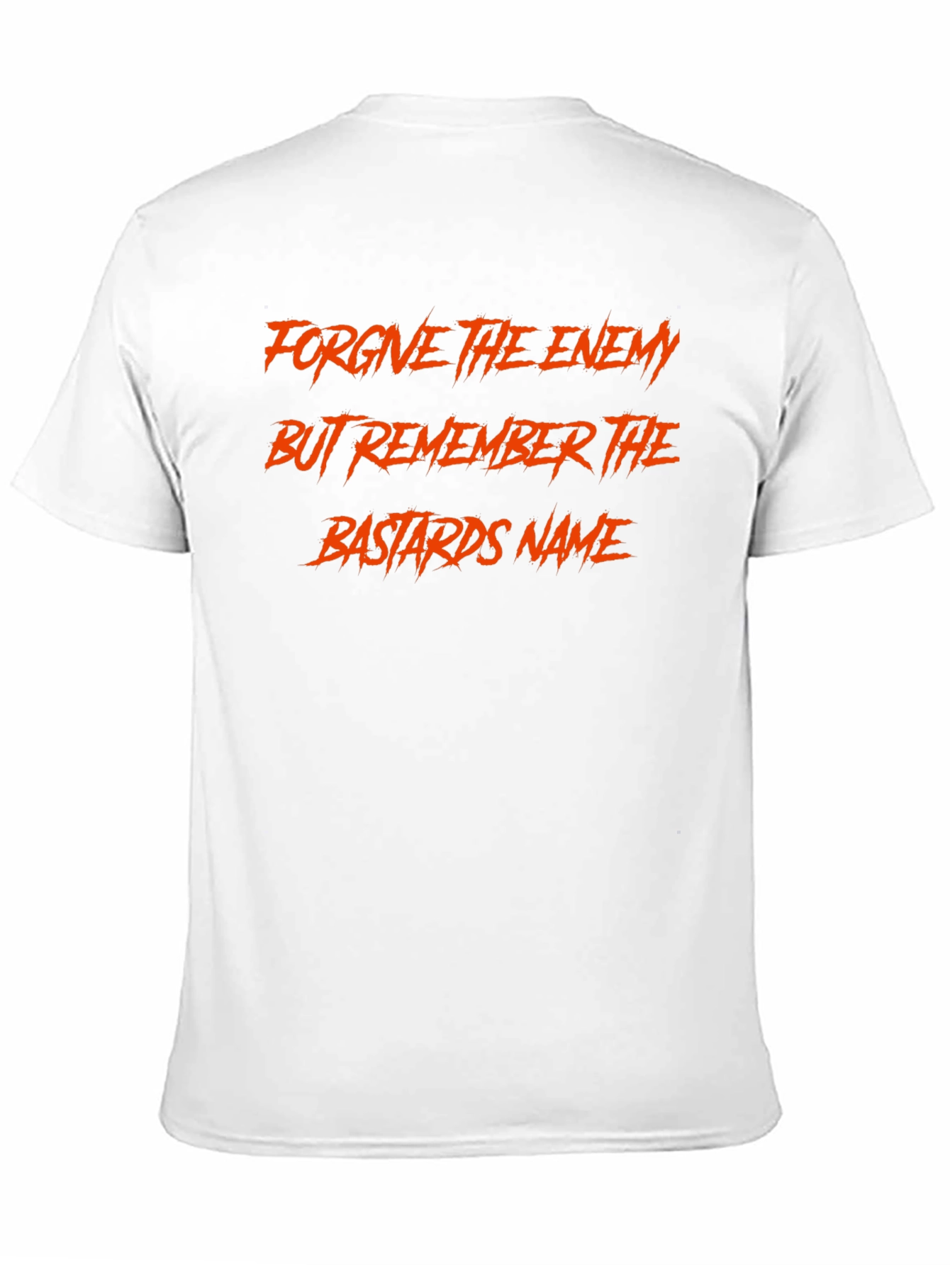 Black Forgive Enemy Remember Name Graphic T-Shirt view 11