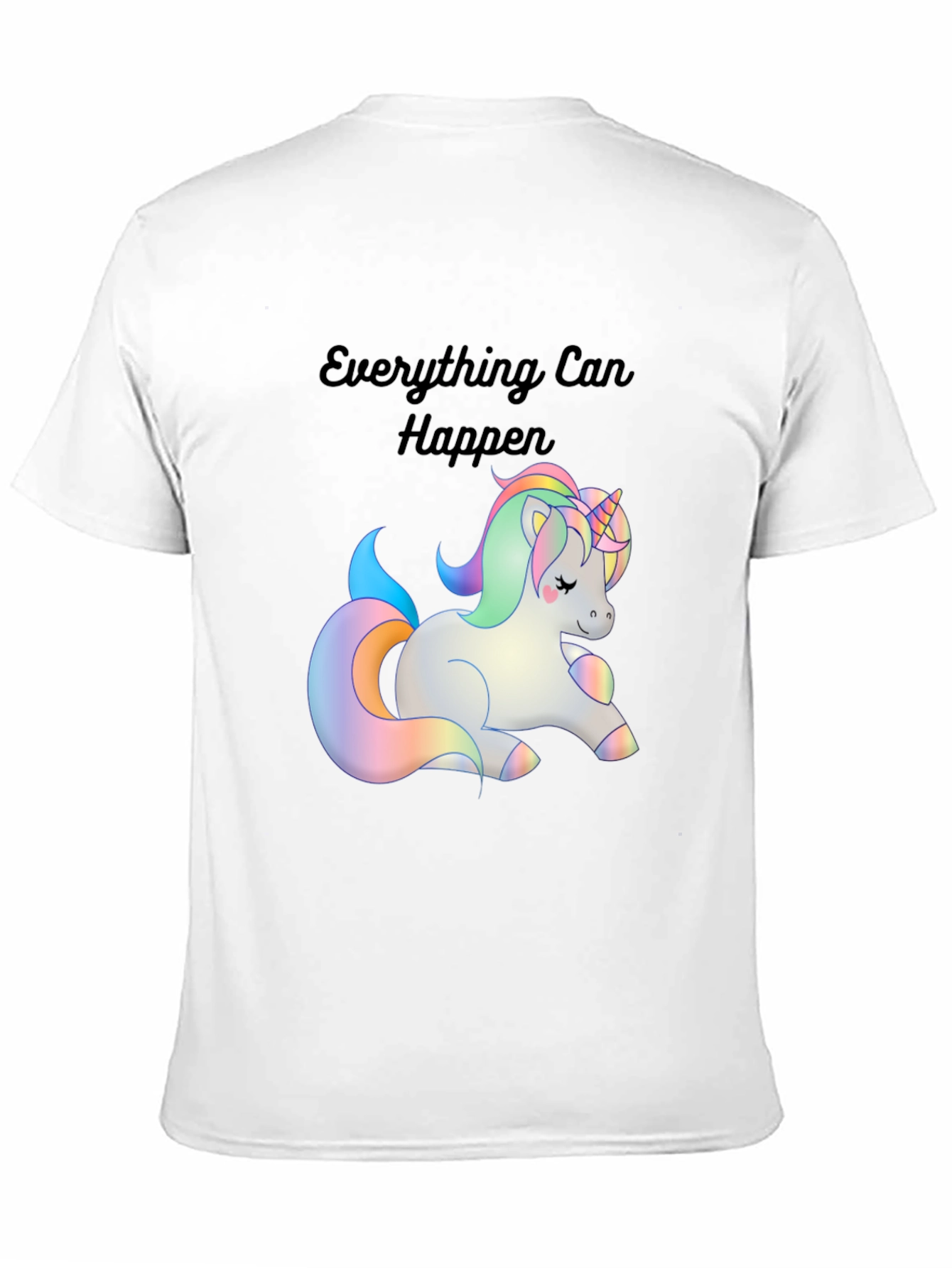 Black Unicorn Magic T-Shirt - Everything Can Happen view 11