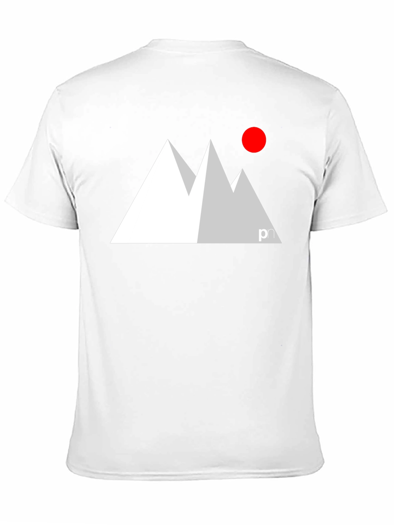 Black Modern Mountain Graphic Tee - Black view 11