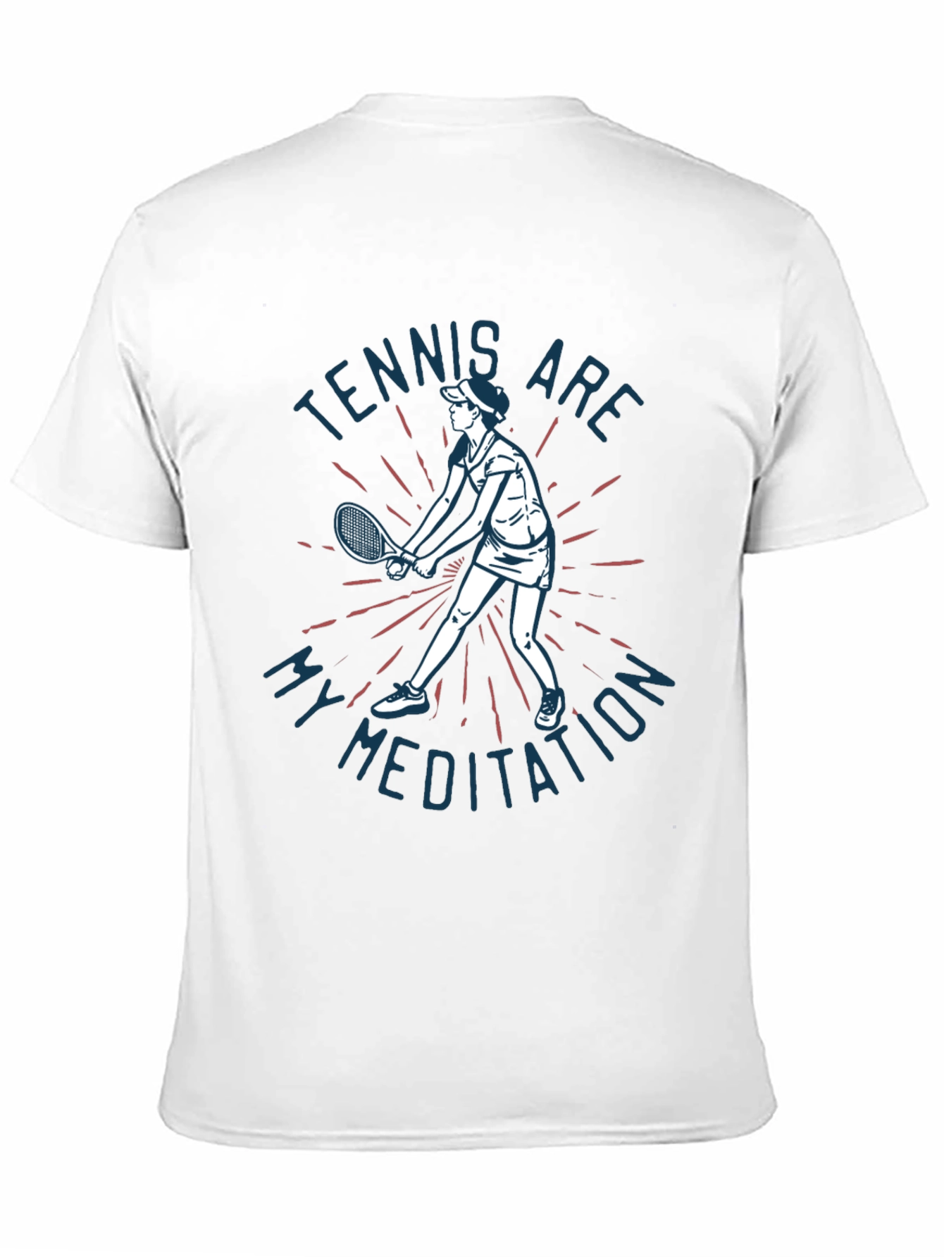 Black Tennis Meditation Graphic Tee - Unisex view 11