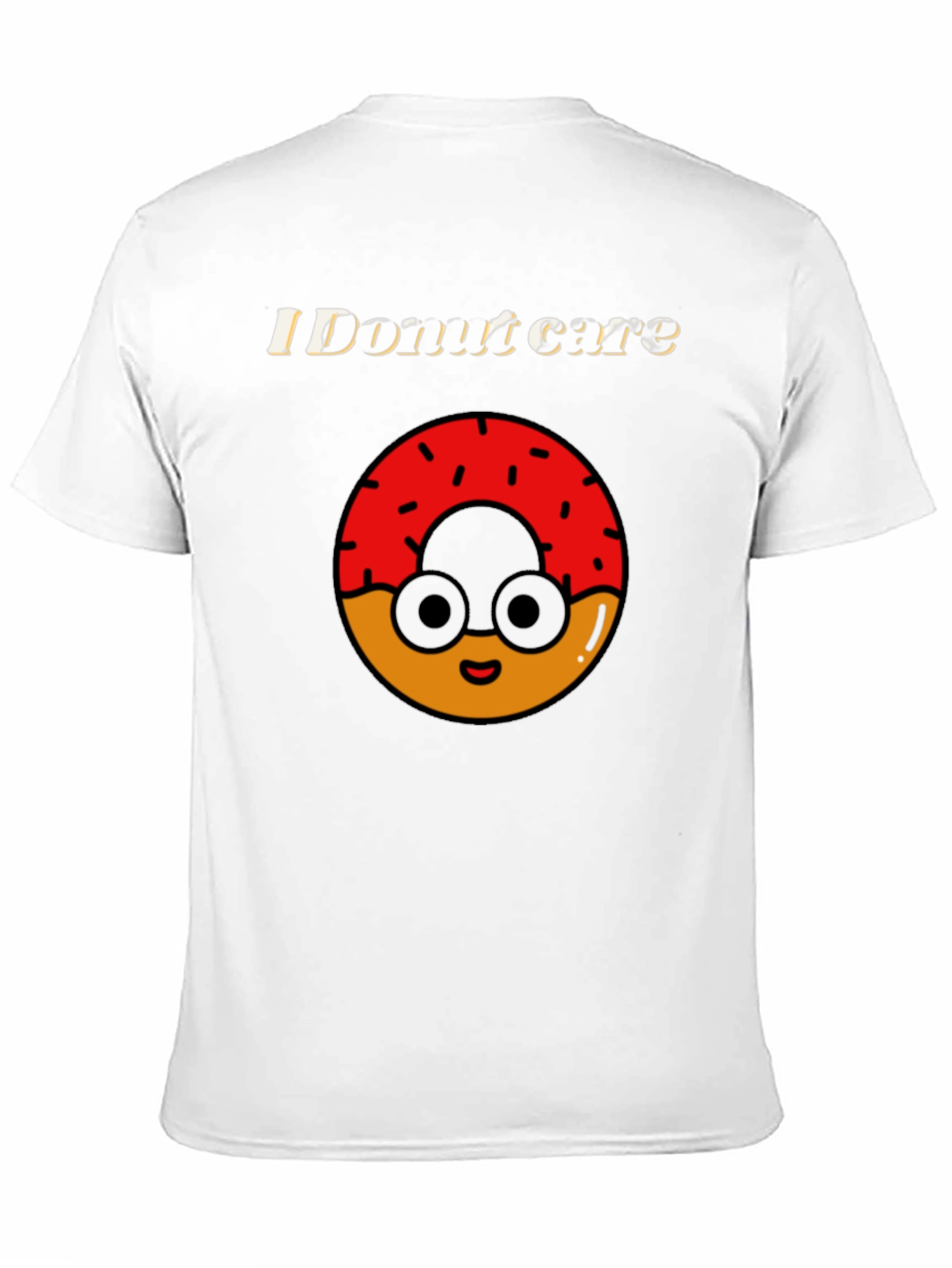 Black Funny Donut Care Graphic T-Shirt view 11