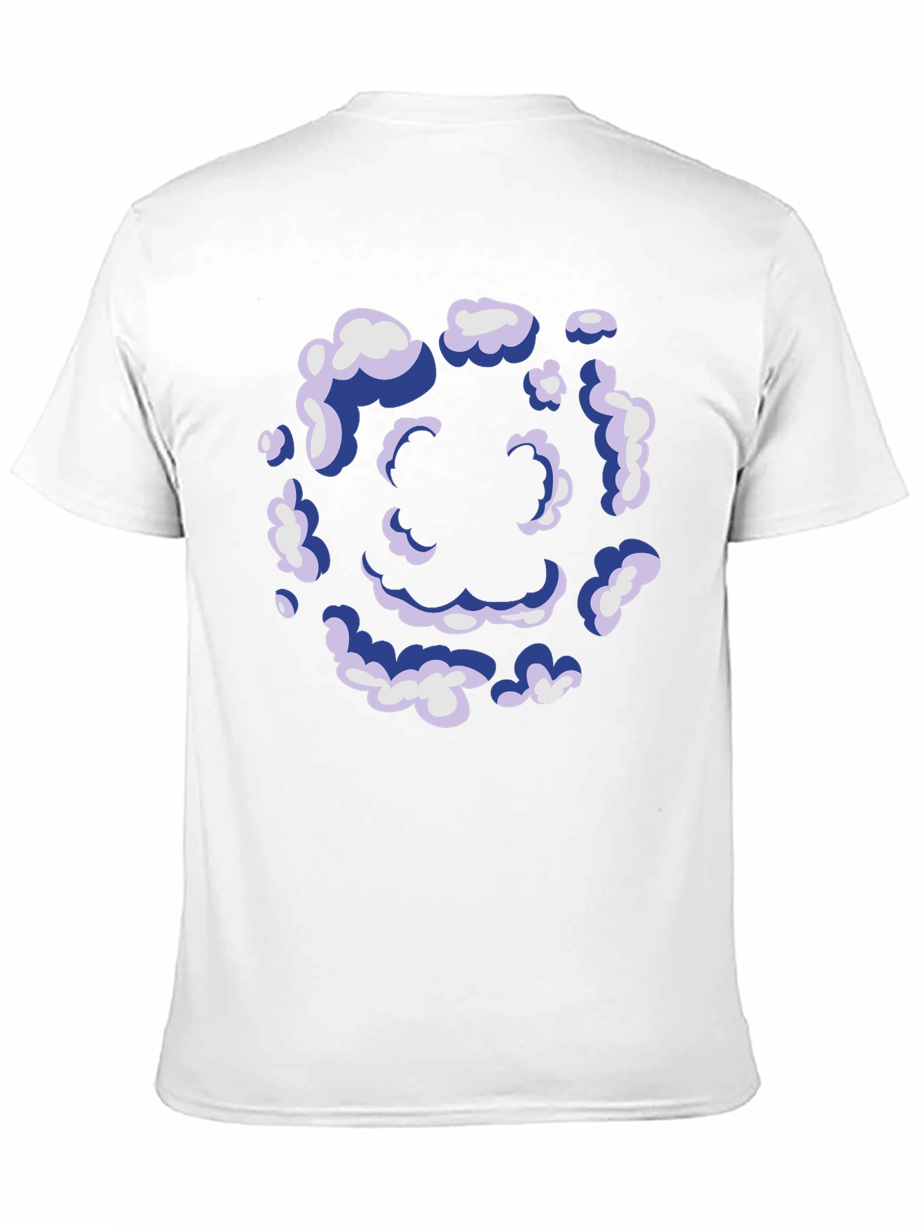 Black Smiley Cloud T-Shirt - Unique Graphic Tee view 11
