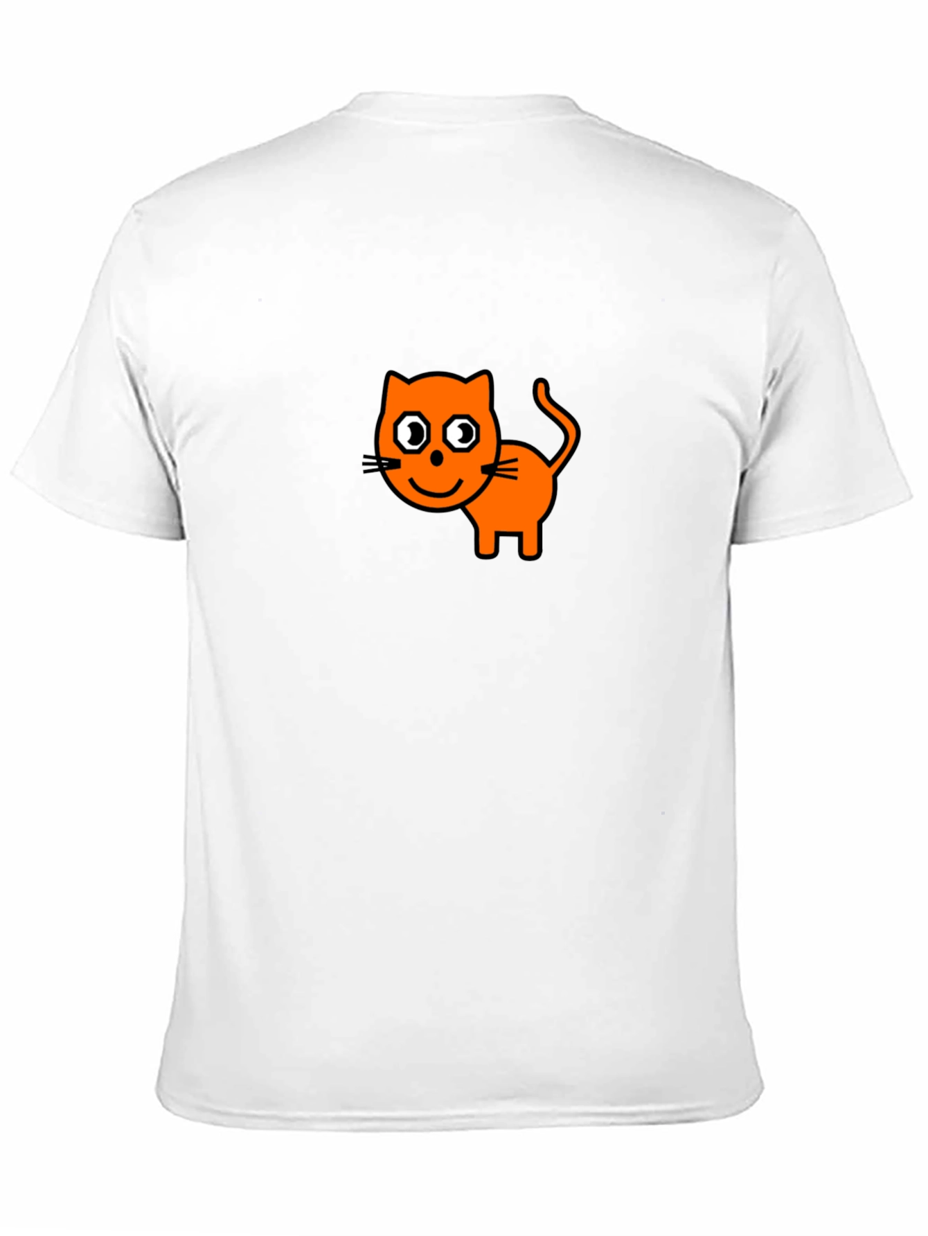 Black Cartoon Cat Graphic Tee - Black view 11