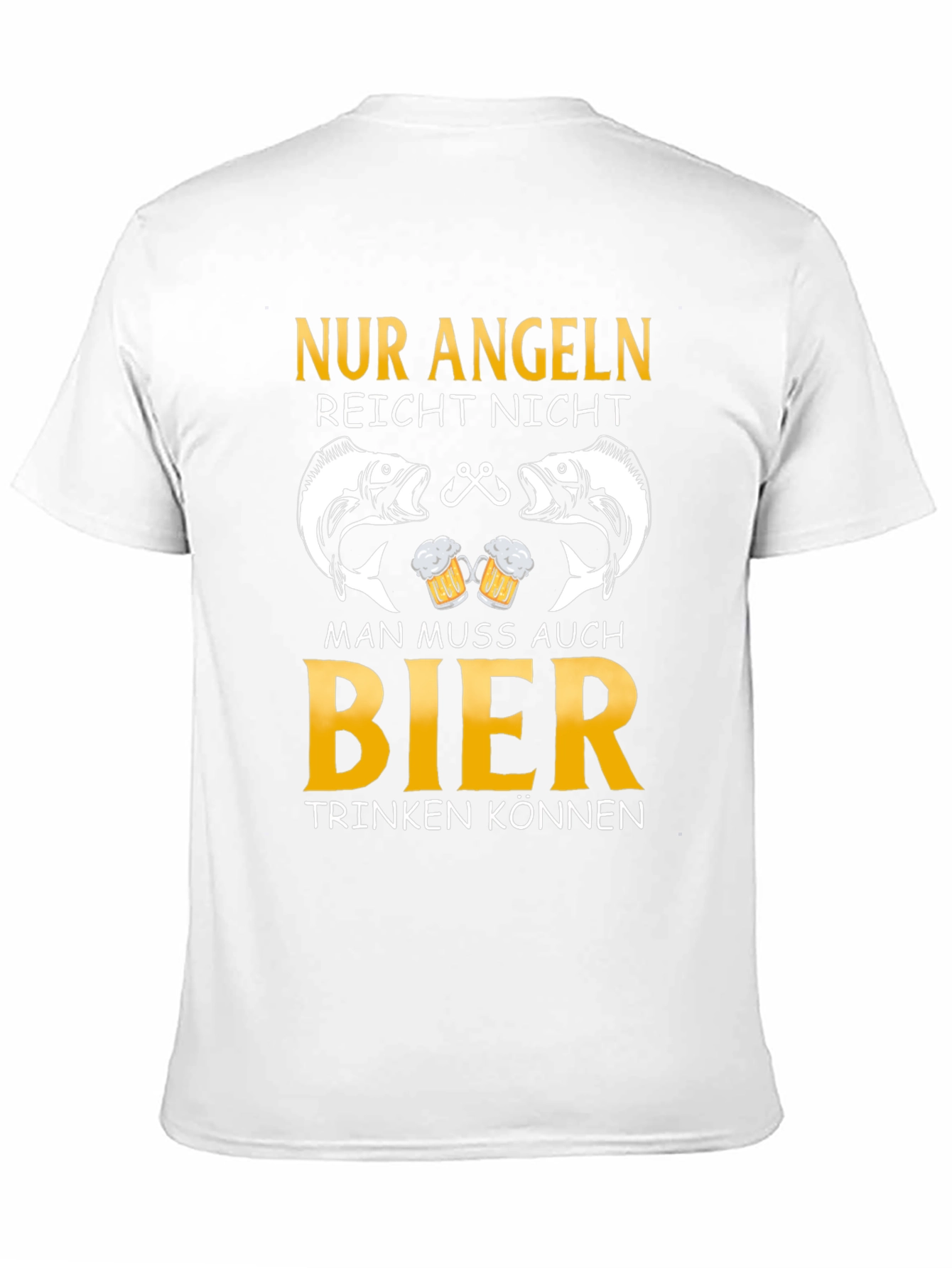 Fishing and Beer T-Shirt - German Angeln Design - 11