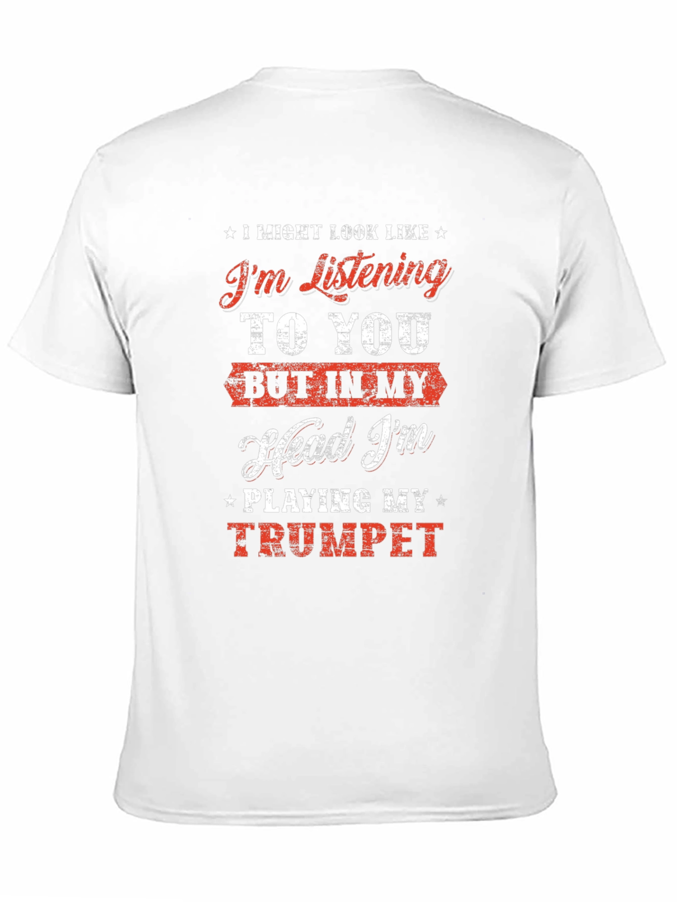 Black Trumpet Player T-Shirt - Funny Music Tee view 11