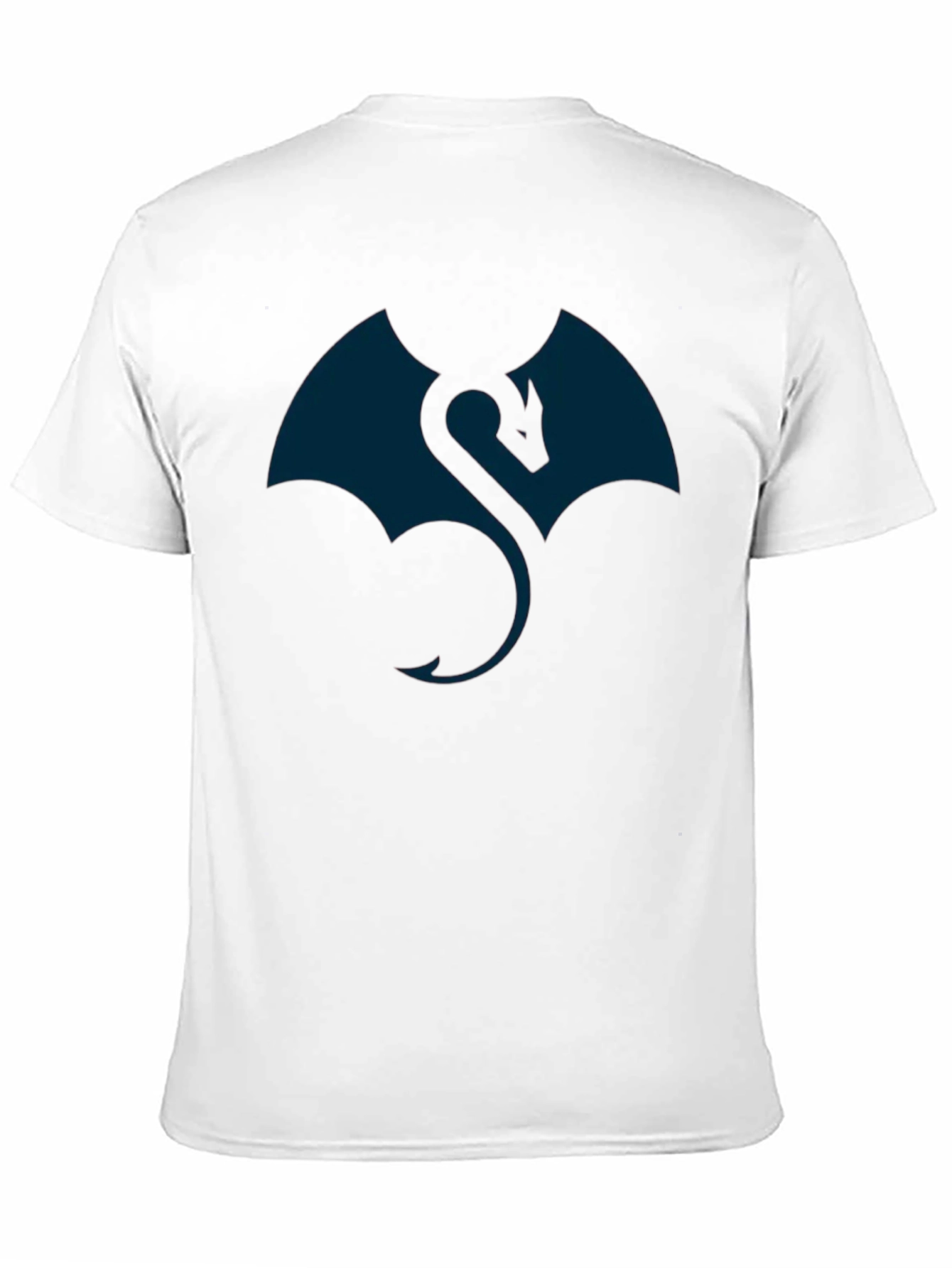 Black Dragon Graphic Black T-Shirt for Men view 11