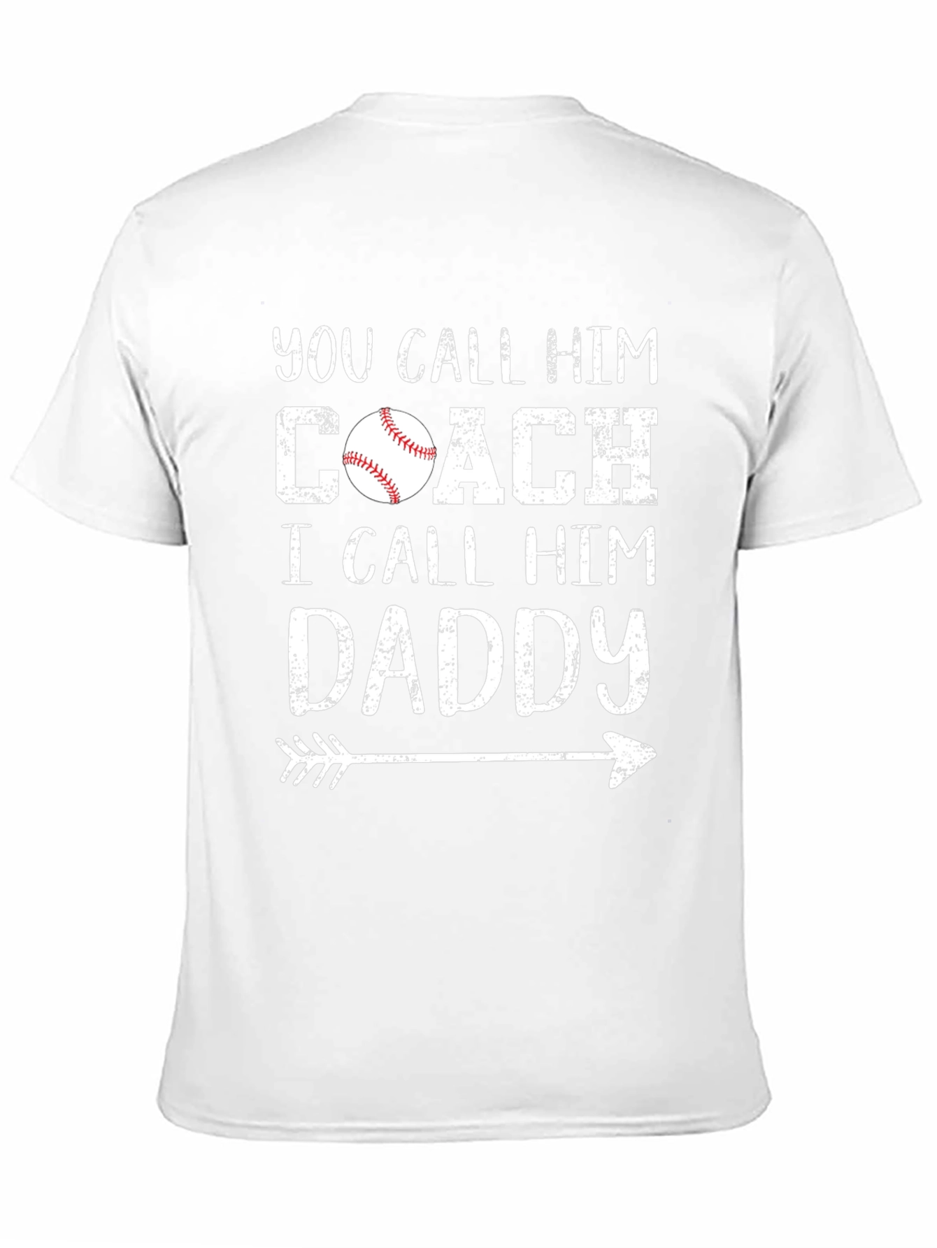 Black Baseball Coach Daddy T-Shirt view 11