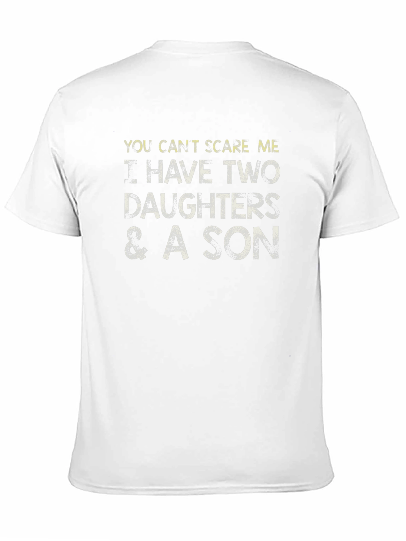 Black Funny Dad T-Shirt: I Have Two Daughters and a Son view 11
