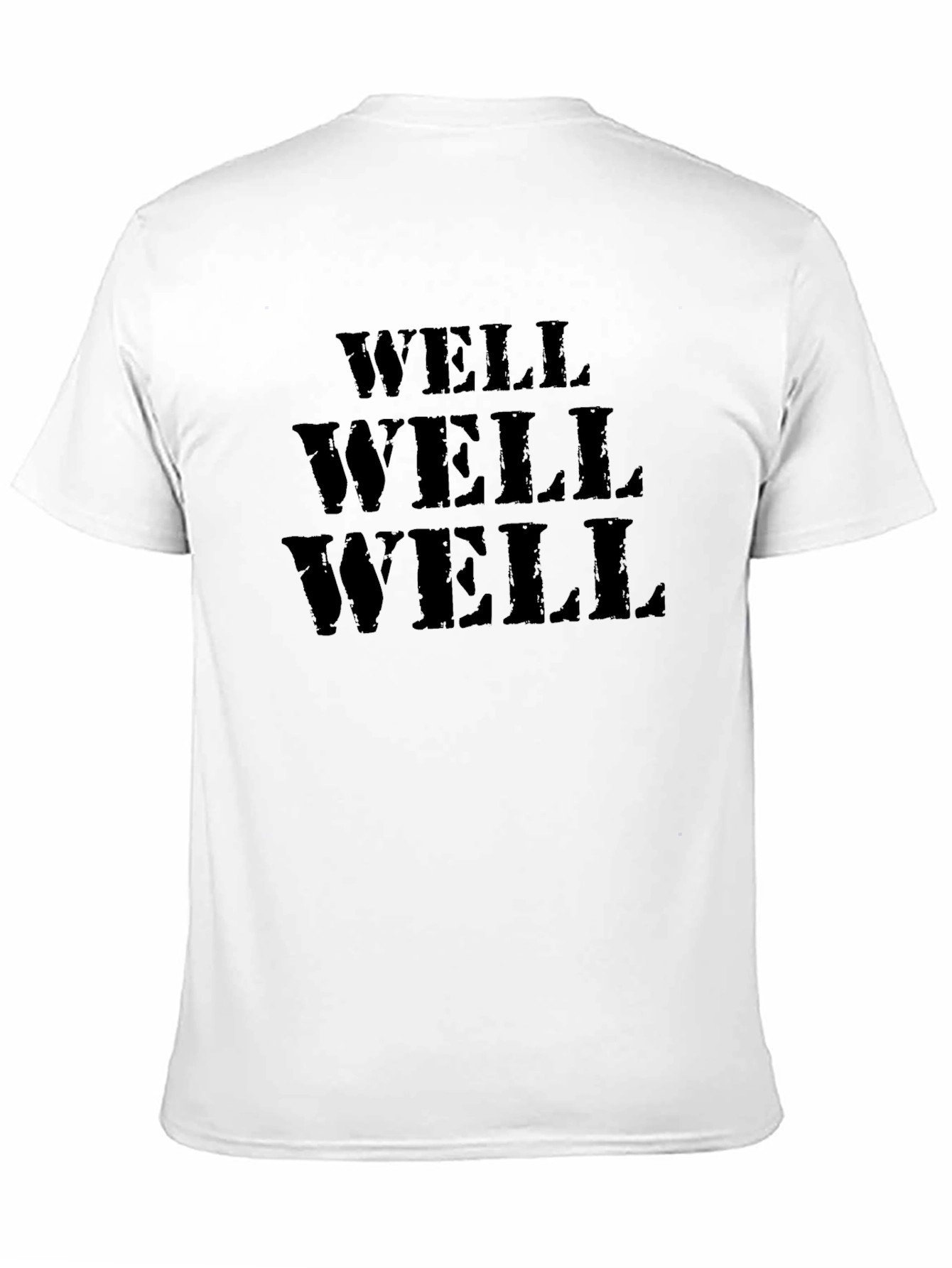Black Well Well Well T-Shirt - Classic Black Tee view 11