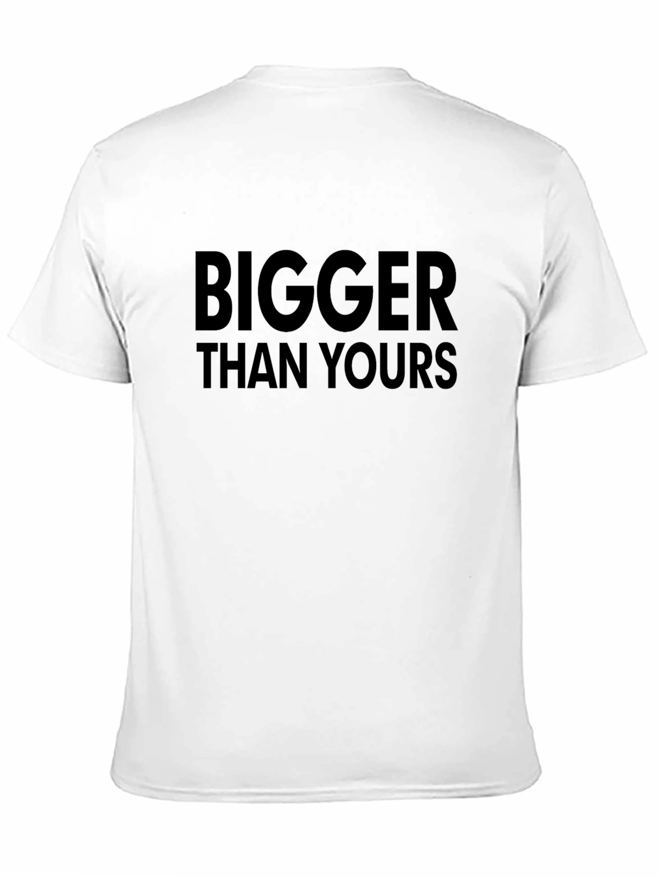 Black Bigger Than Yours Graphic Black T-Shirt view 11