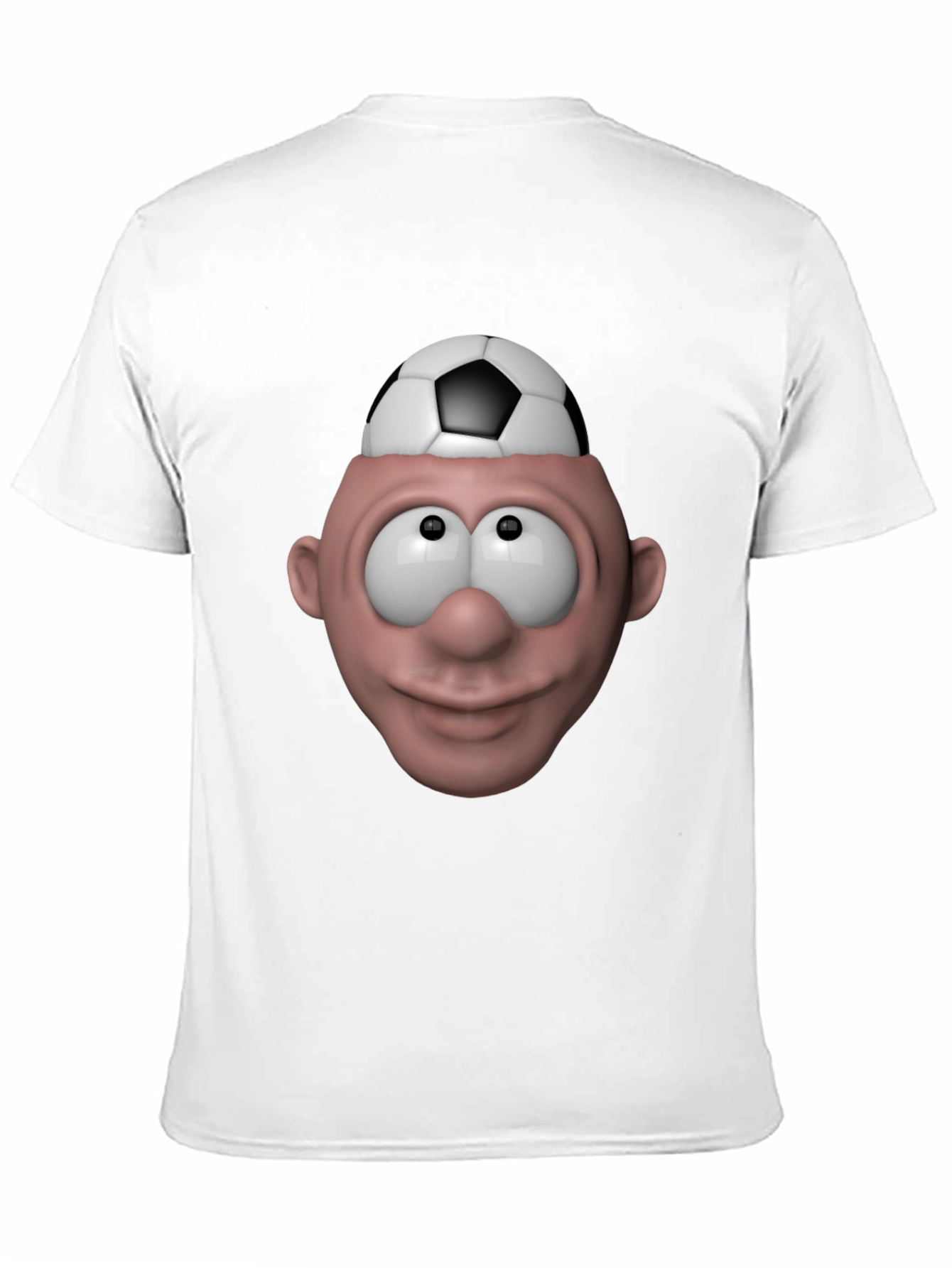 Black Soccer Brain T-Shirt - Funny Graphic Tee view 11