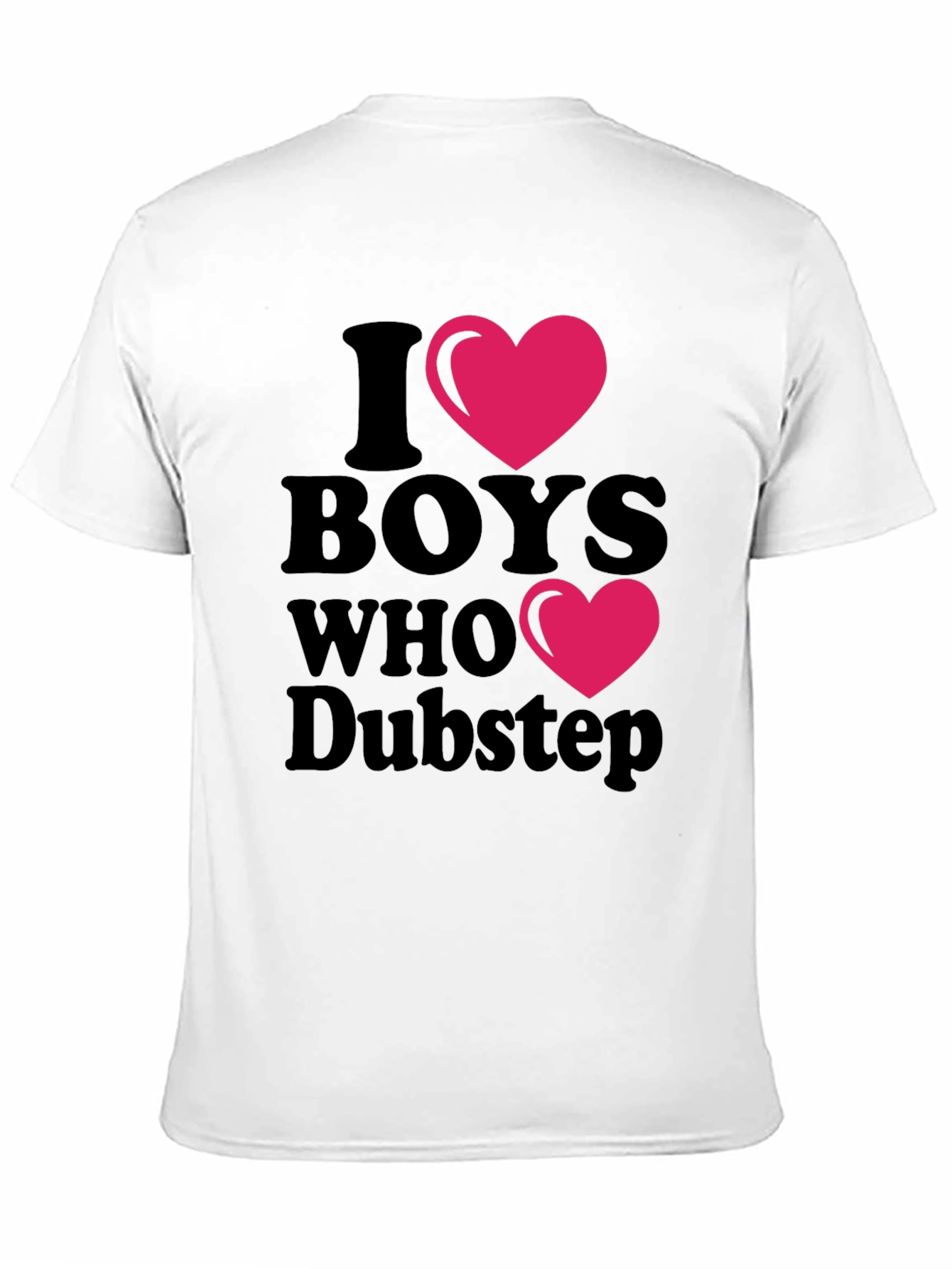 Black I Heart Boys Who Dubstep Black T-Shirt view 11