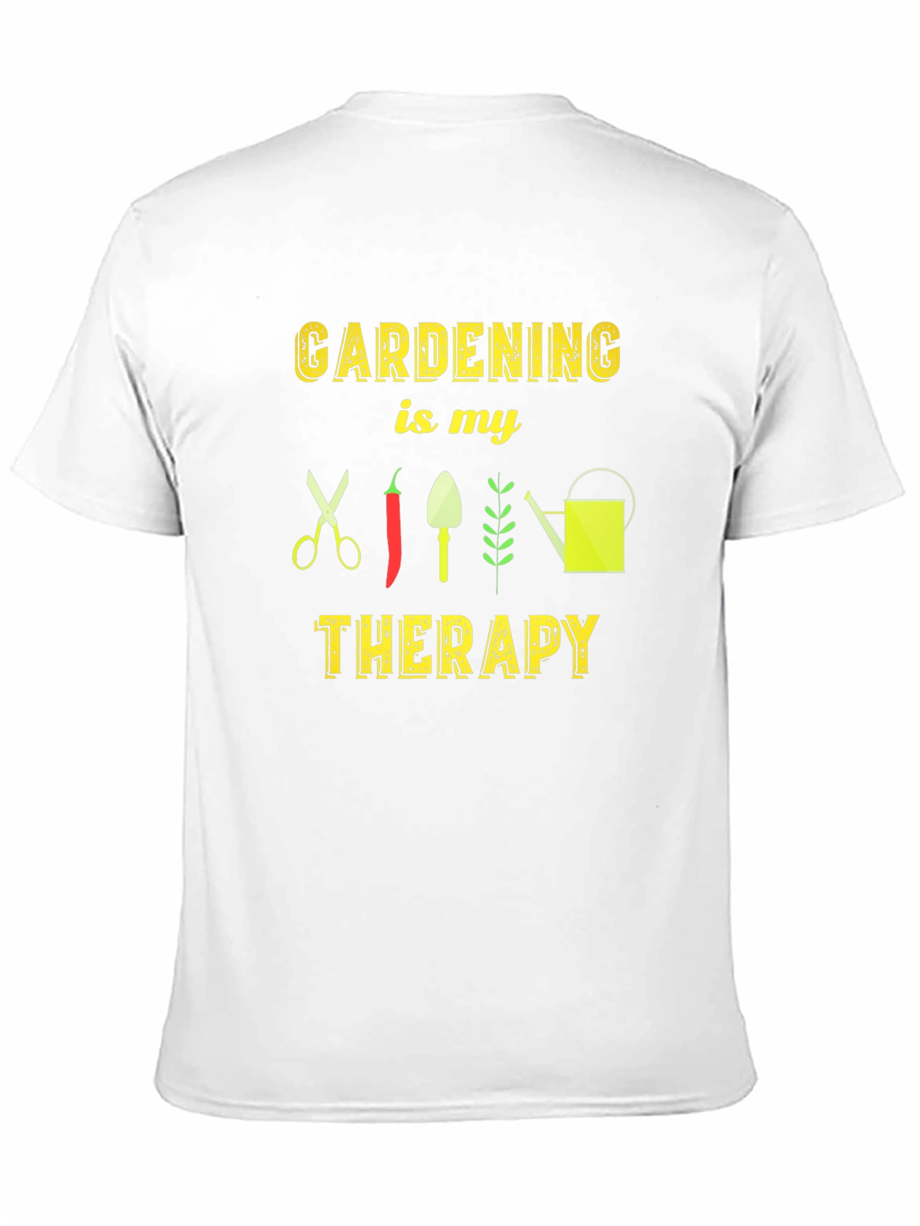 Black Gardening Therapy T-Shirt - Garden Lover Tee view 11