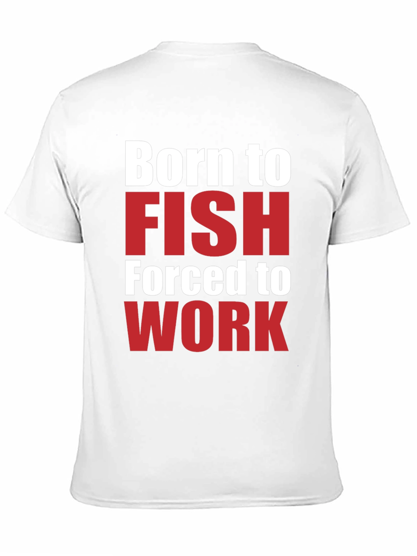 Black Born to Fish T-Shirt - Funny Fishing Lover Tee view 11