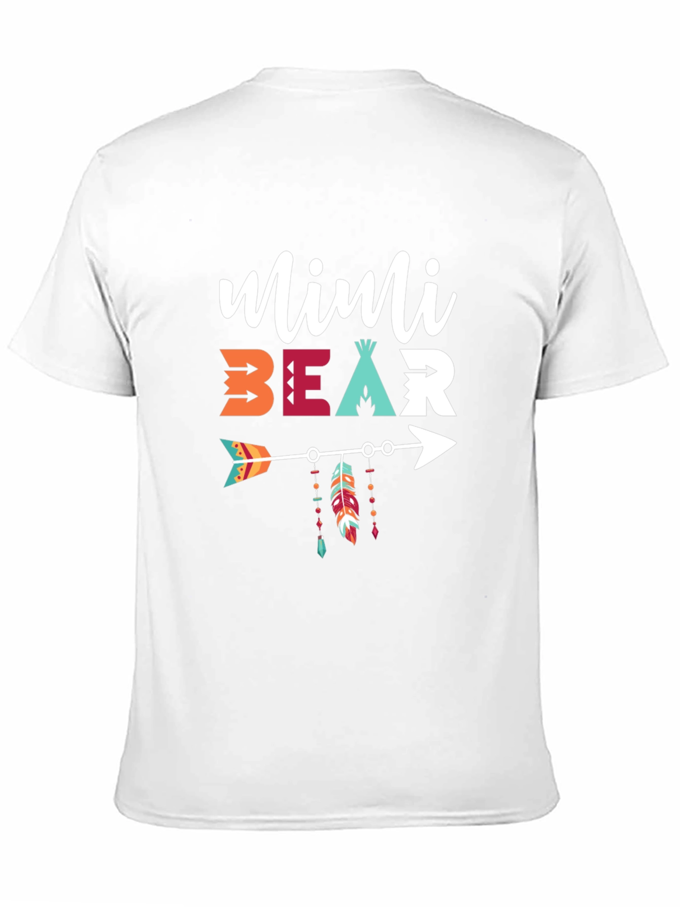 Black Mimi Bear Arrow Graphic T-Shirt view 11