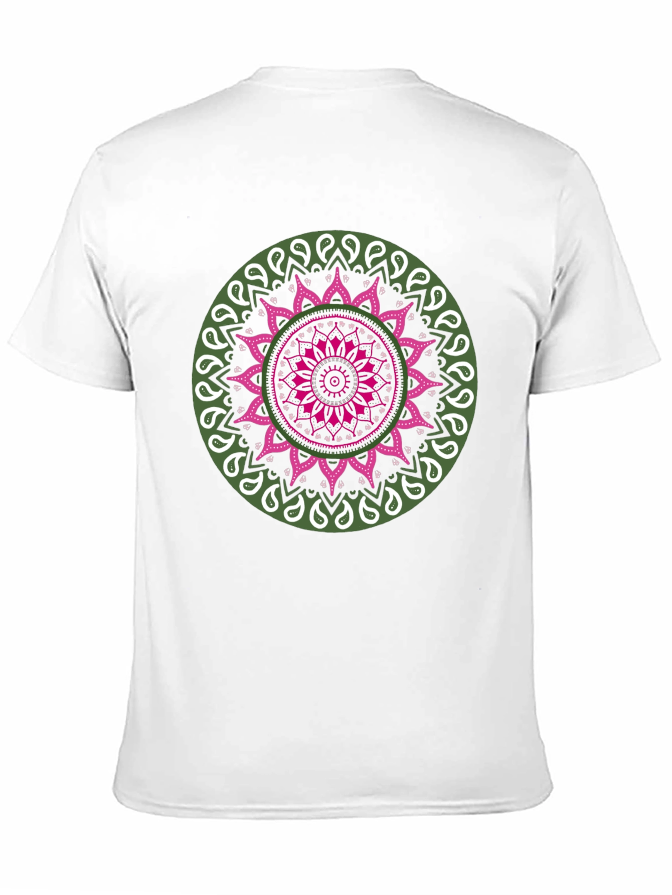 Black Mandala Print Black T-Shirt view 11
