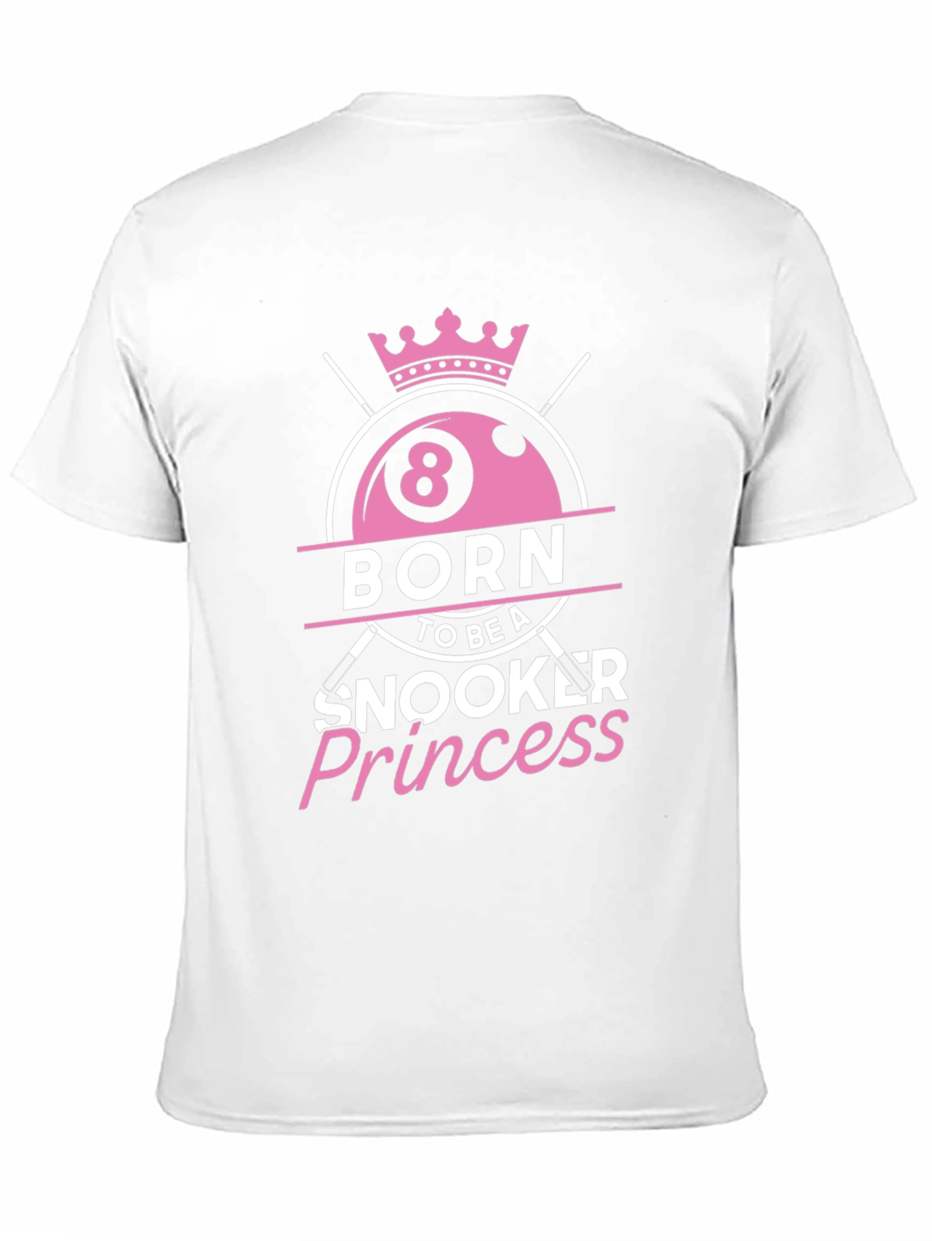 Black Born Snooker Princess Tee - Billiards Lover T-Shirt view 11
