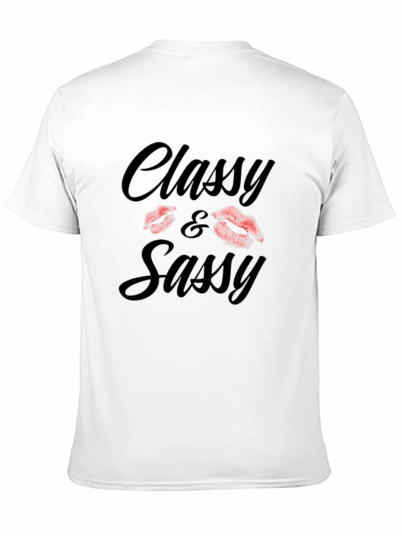 Black Classy & Sassy Black Graphic Tee Shirt view 11