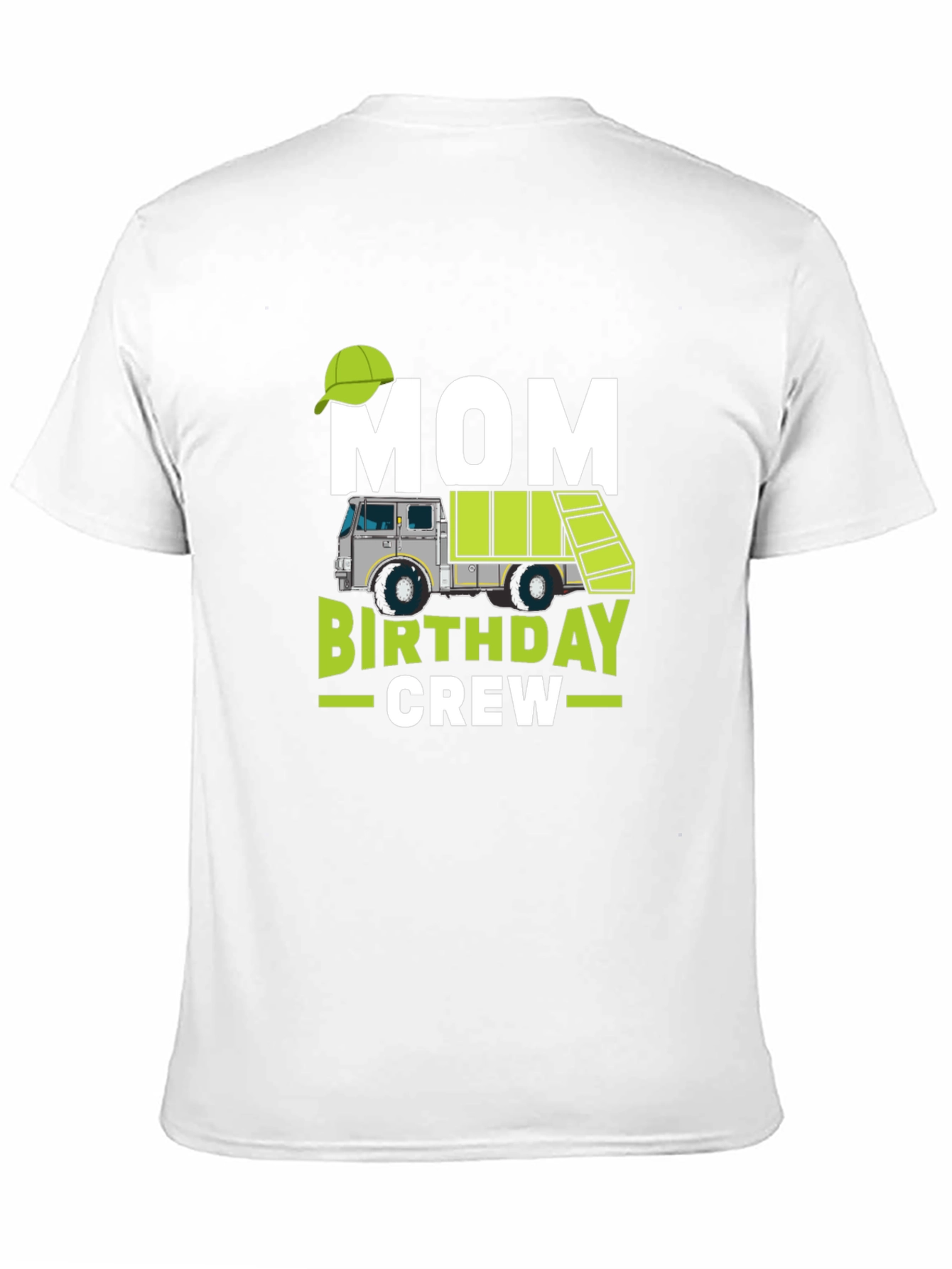 Black Mom Birthday Crew Garbage Truck T-Shirt view 11