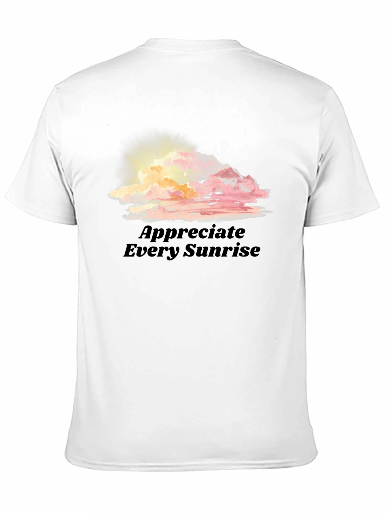 Black Sunrise Cloud Graphic Tee - Appreciate Every Sunrise view 11
