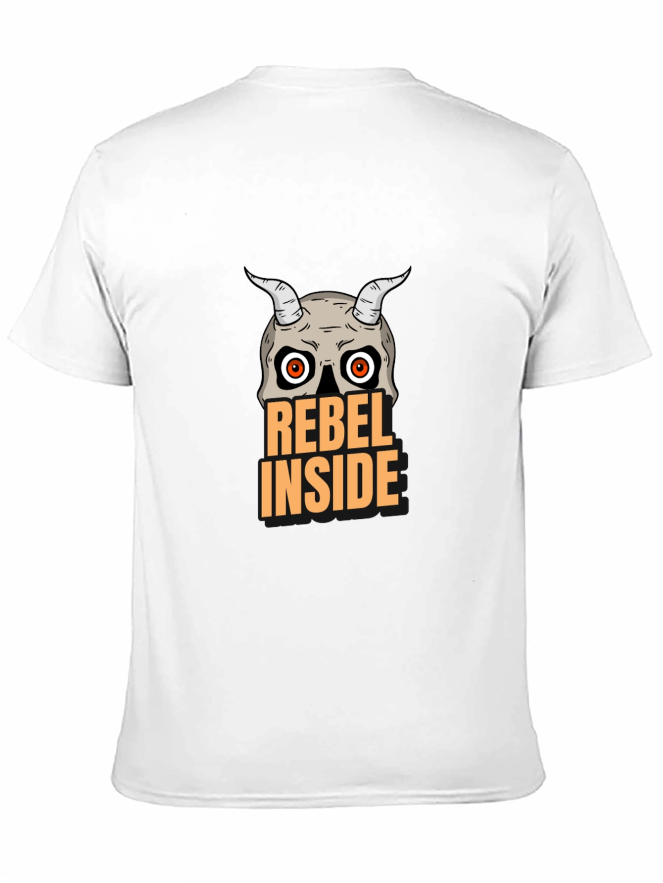 Black Rebel Inside Skull Graphic T-Shirt view 11